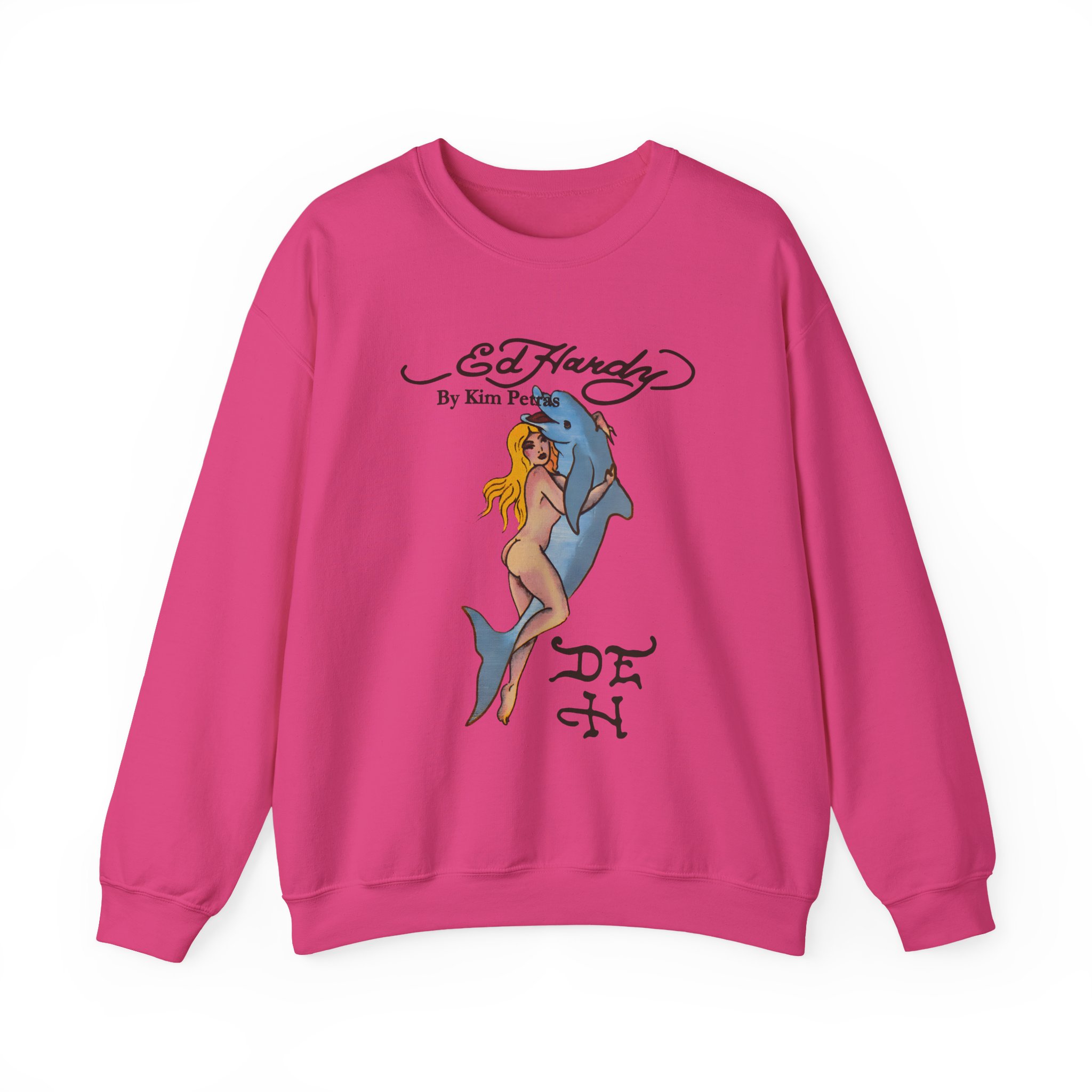 Kim Petras Dolphin Girl Unisex Heavy Blendâ„¢ Crewneck Sweatshirt