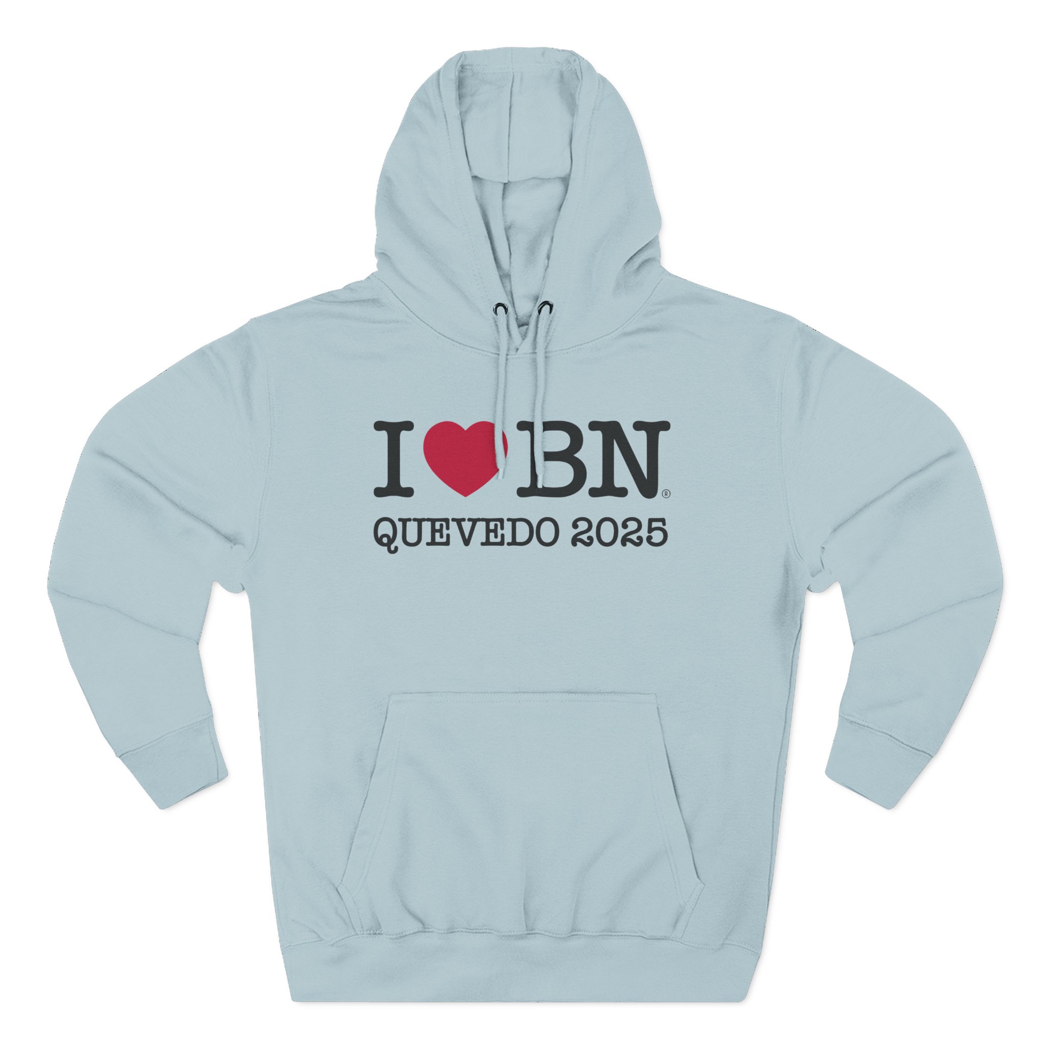 Quevedo I Love Bn Three-Panel Fleece Hoodie