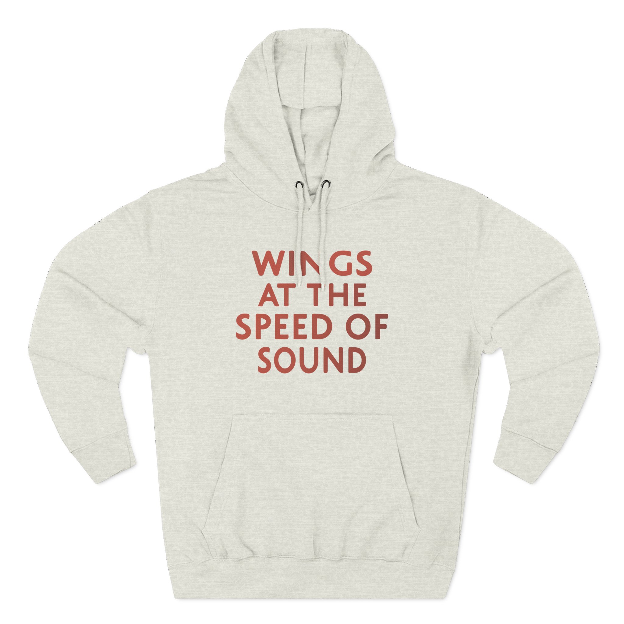 Wings at the Speed of Sound Three-Panel Fleece Hoodie