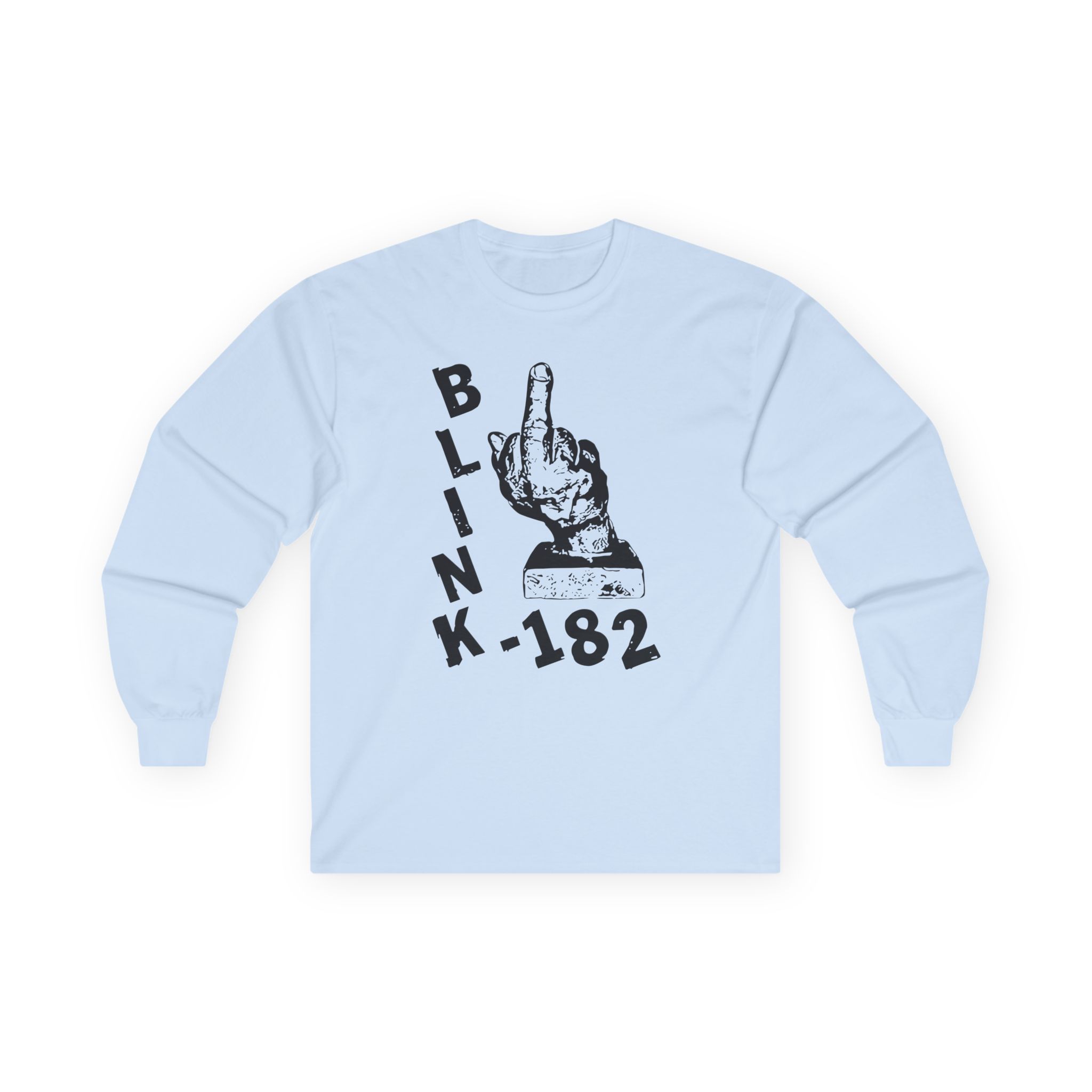 Blink 182 Pink Middle Finger Unisex Ultra Cotton Long Sleeve Tee