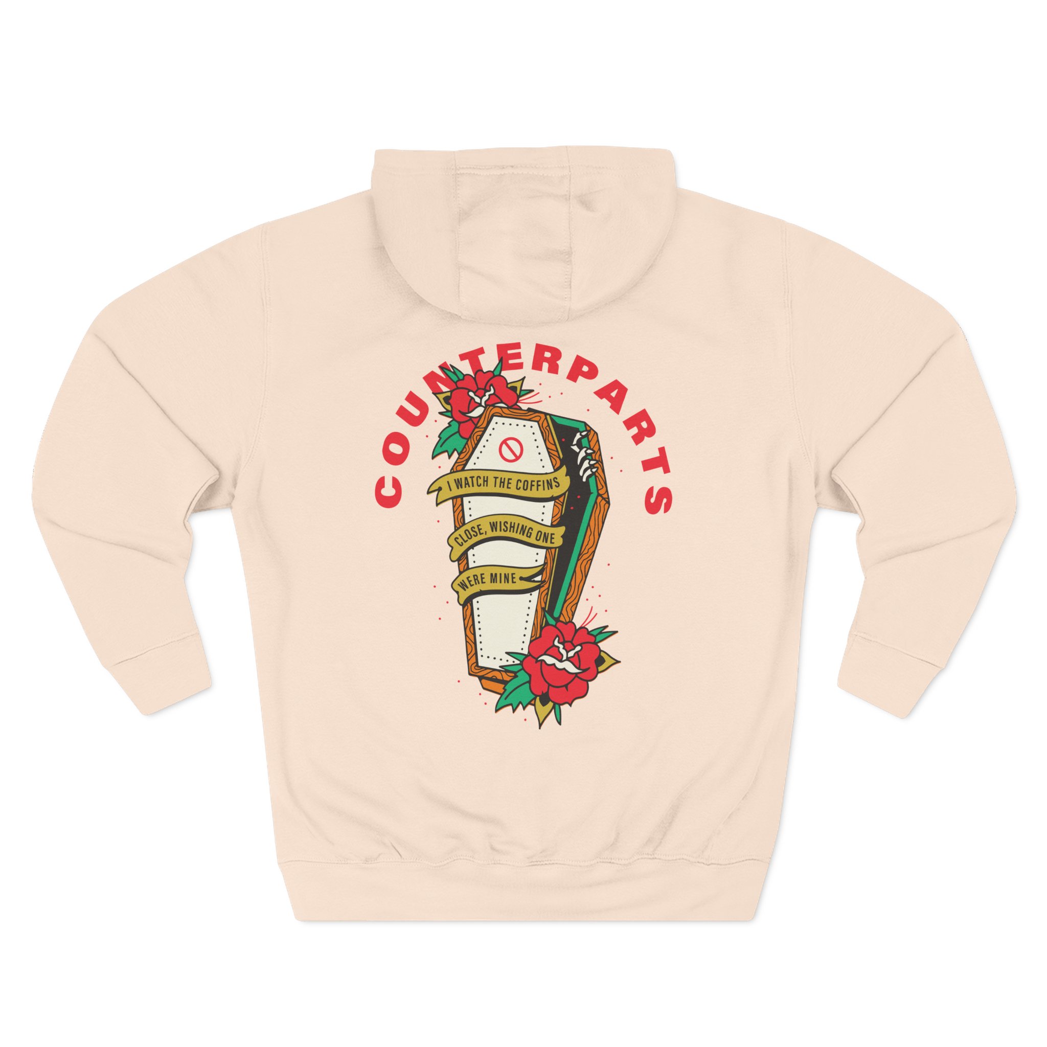 Counterparts Three-Panel Fleece Hoodie