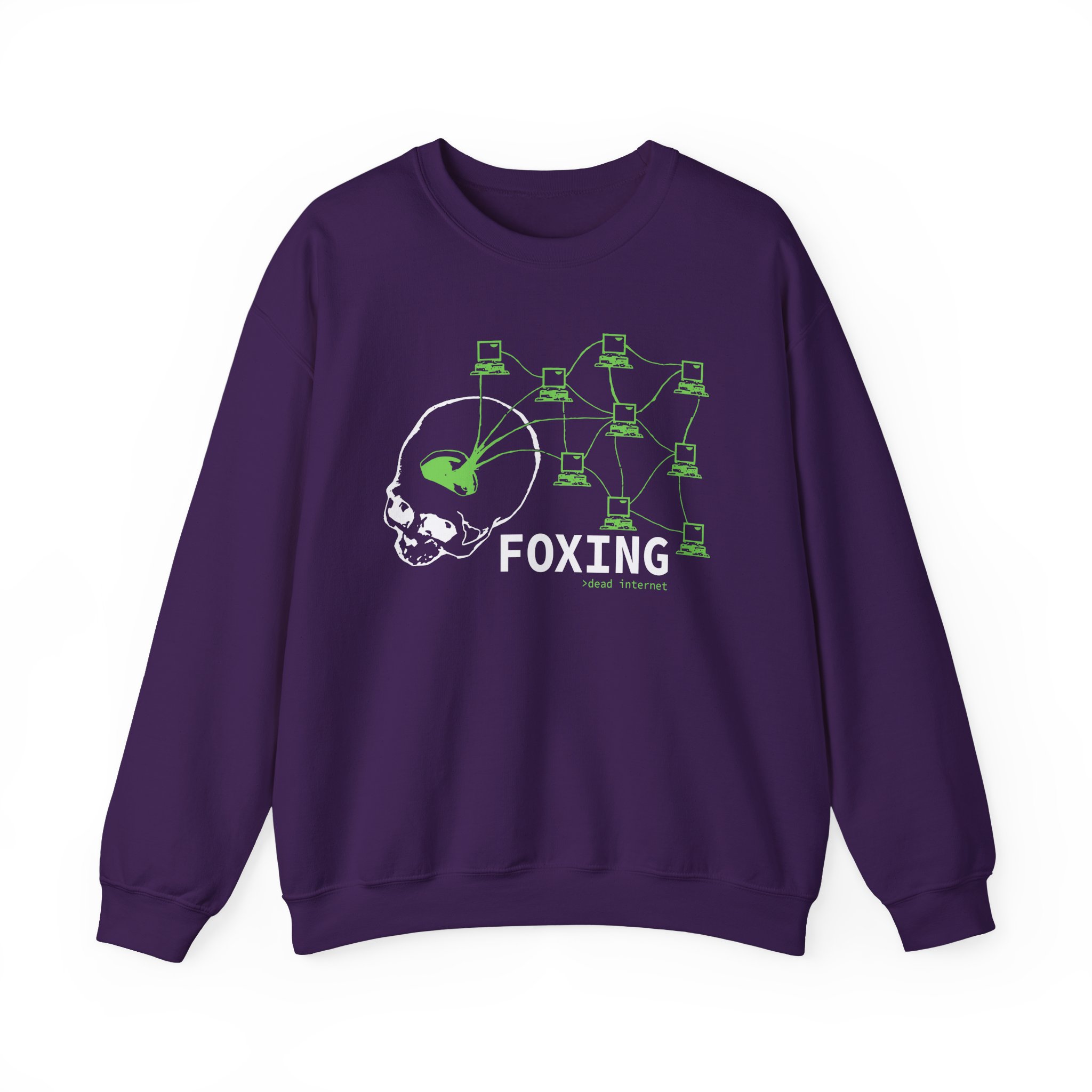 Foxing Dead Internet Unisex Heavy Blendâ„¢ Crewneck Sweatshirt