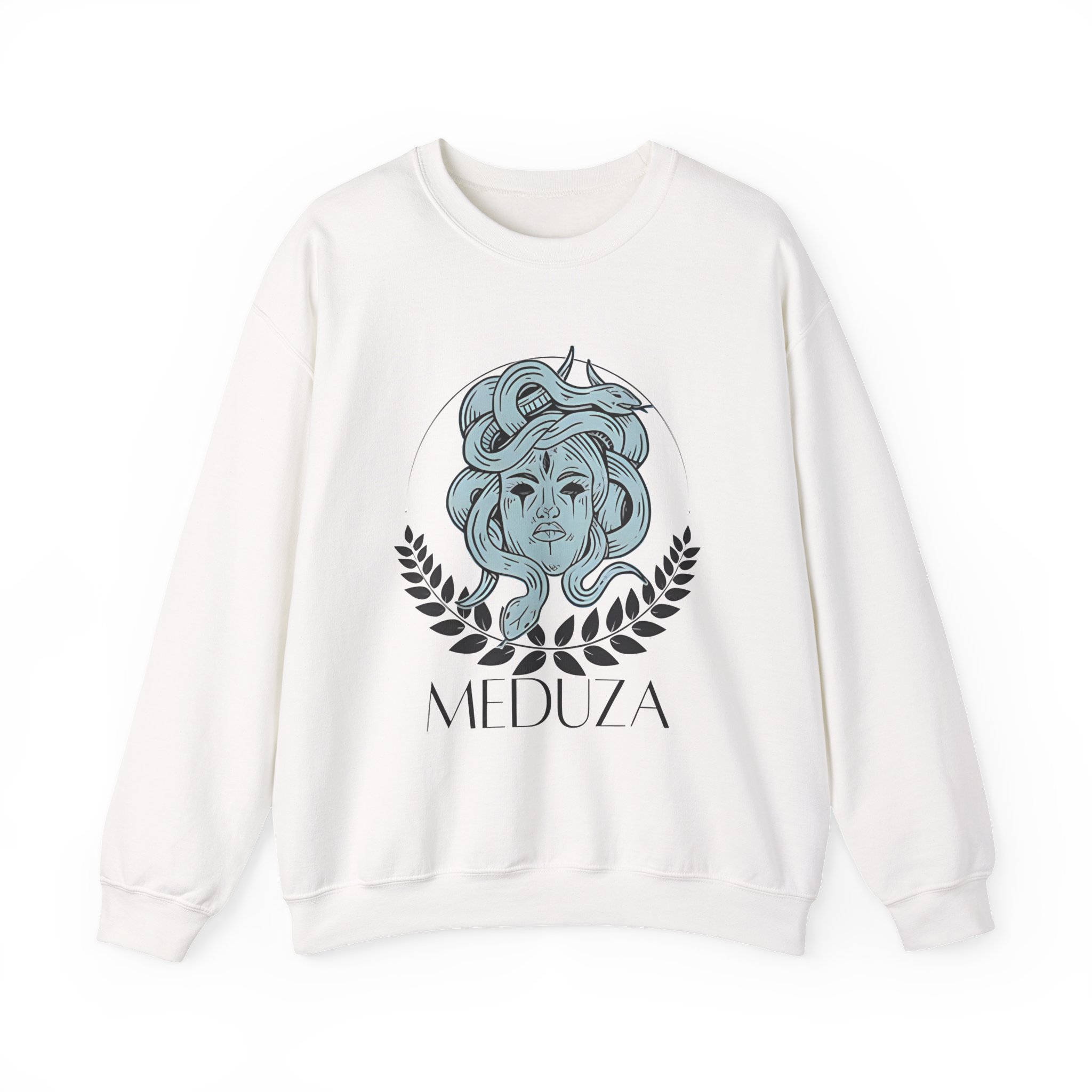 Meduza Head Fleece Unisex Heavy Blendâ„¢ Crewneck Sweatshirt
