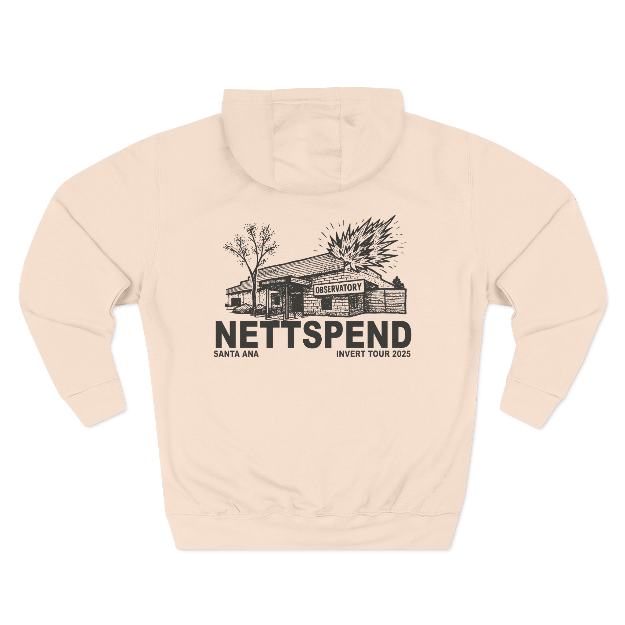 Nettspend Santa Ana Three-Panel Fleece Hoodie