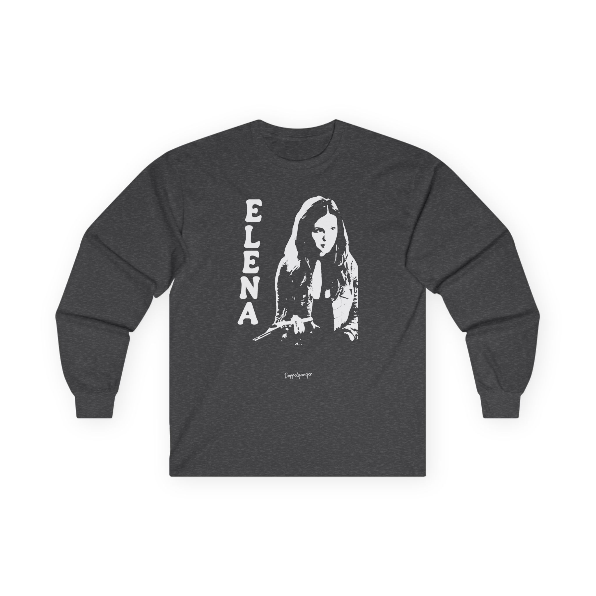 Nina Dobrev Reversible Doppelganger Unisex Ultra Cotton Long Sleeve Tee
