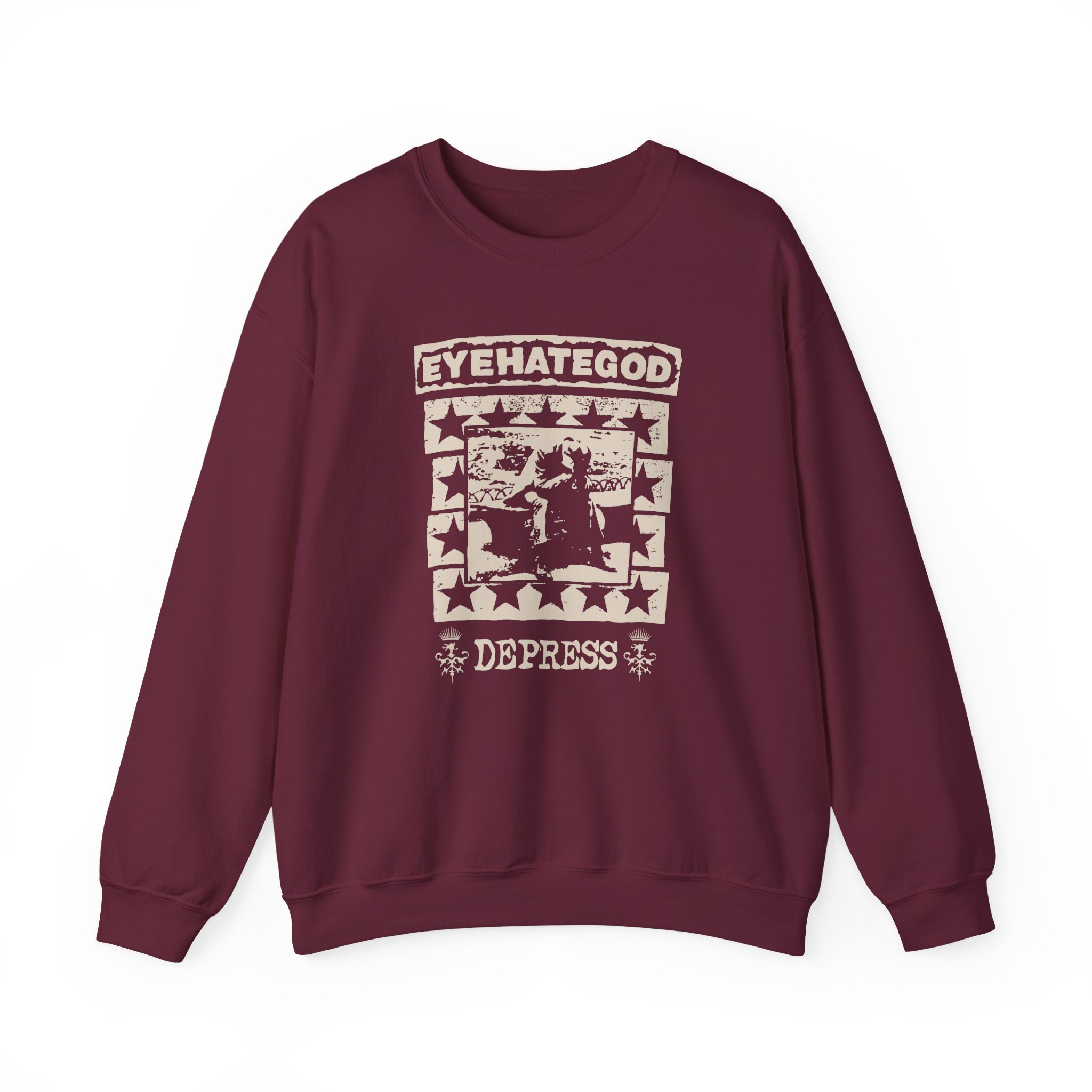 Eyehategod Depress Unisex Heavy Blendâ„¢ Crewneck Sweatshirt