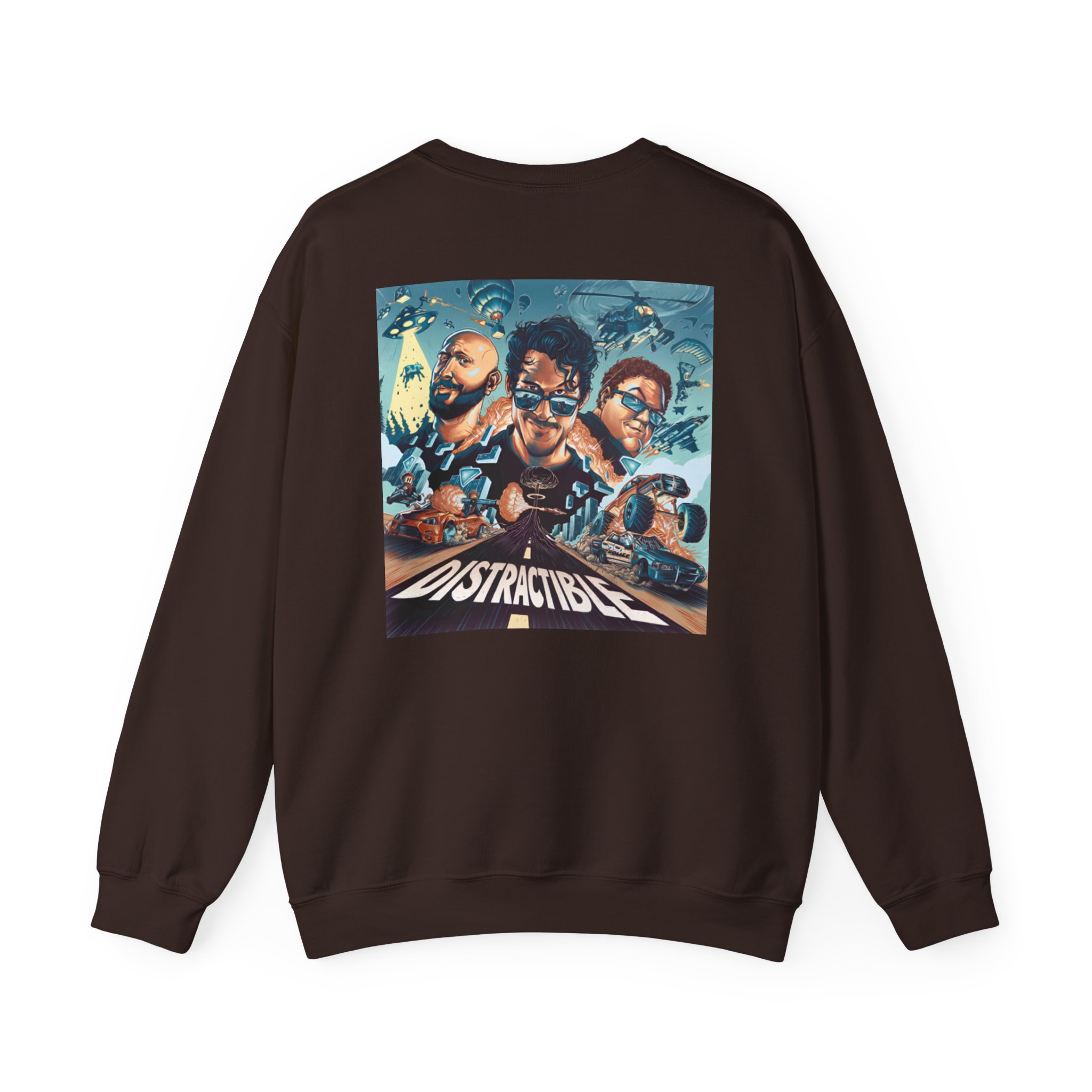 Distractible Unisex Heavy Blendâ„¢ Crewneck Sweatshirt