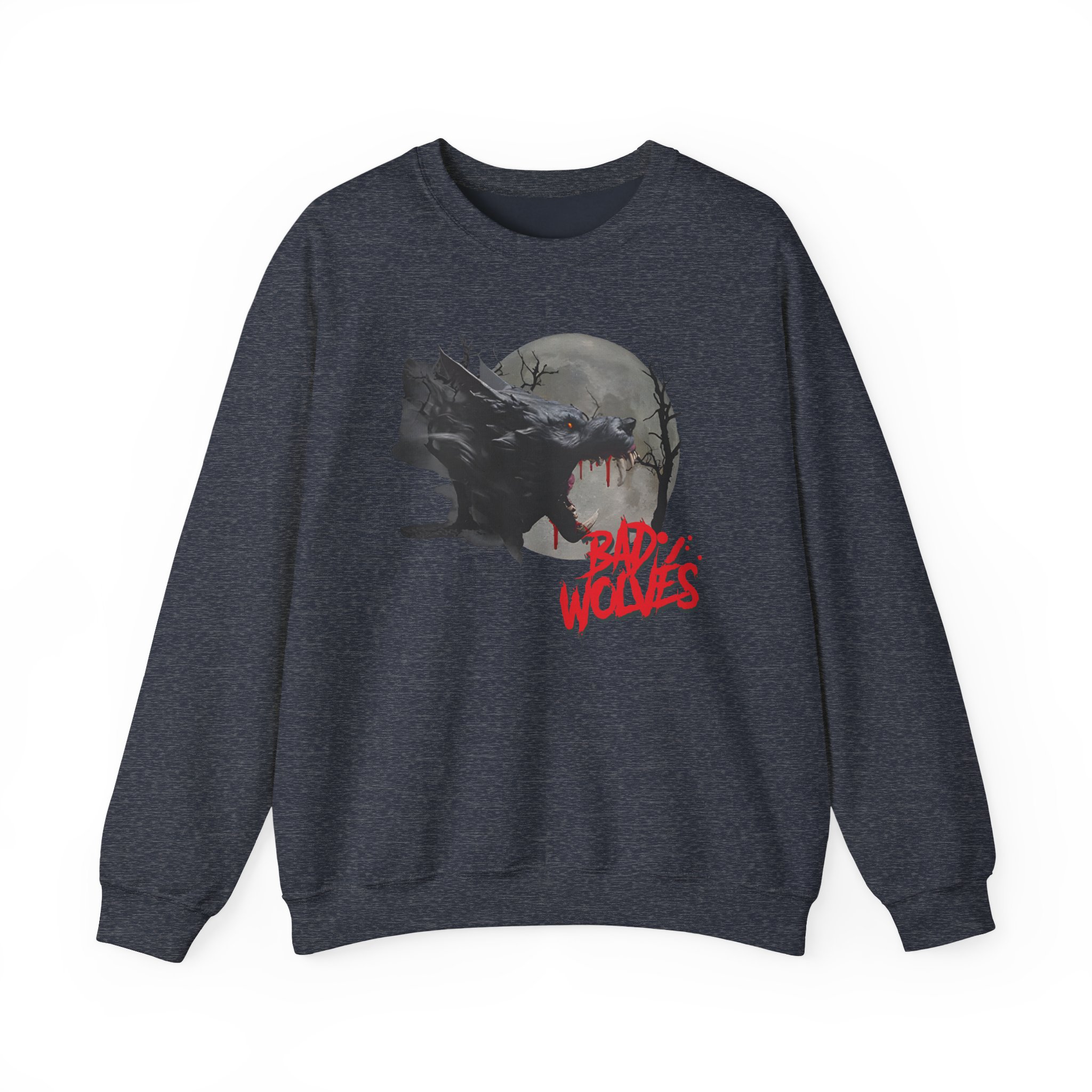 Bad Wolves Full Moon Werewolf Unisex Heavy Blendâ„¢ Crewneck Sweatshirt