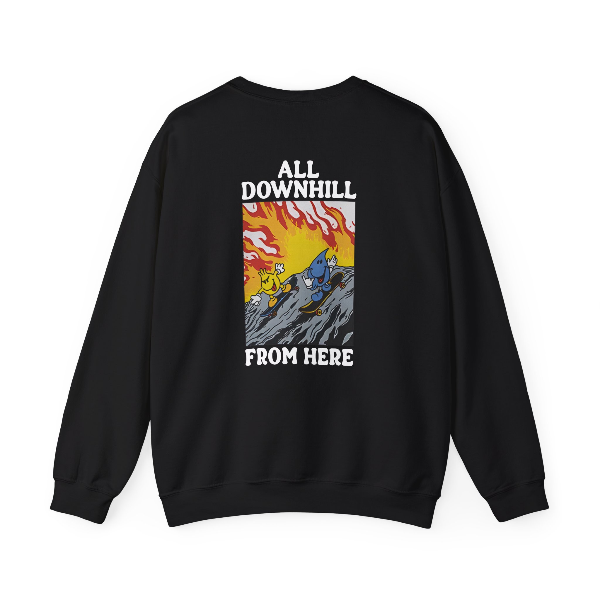 New Found Glory It’s All Downhill From Here Flame Unisex Heavy Blend™ Crewneck Sweatshirt