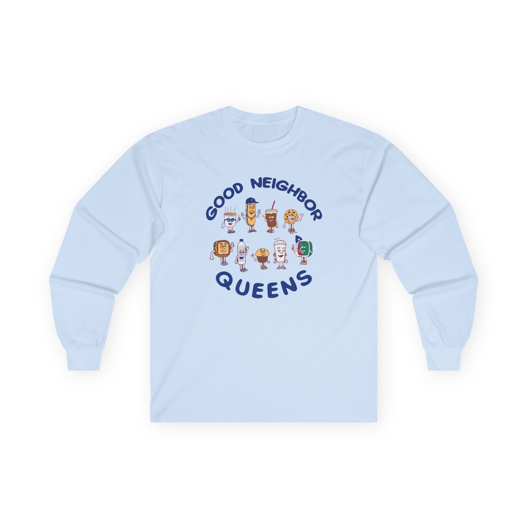 Good Neighbours Queens LS Unisex Ultra Cotton Long Sleeve Tee