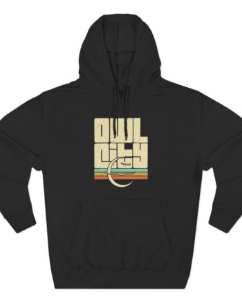 Owl City Emblem Vintage Three-Panel Fleece Hoodie