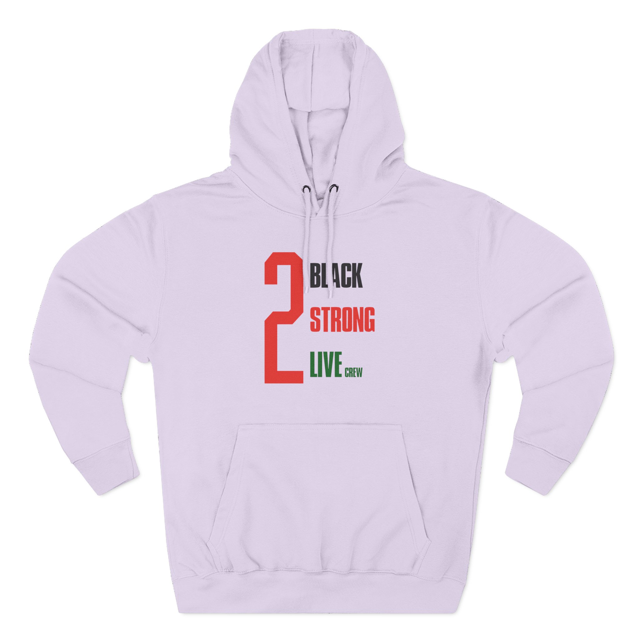 2 Live Crew Black Strong Three-Panel Fleece Hoodie
