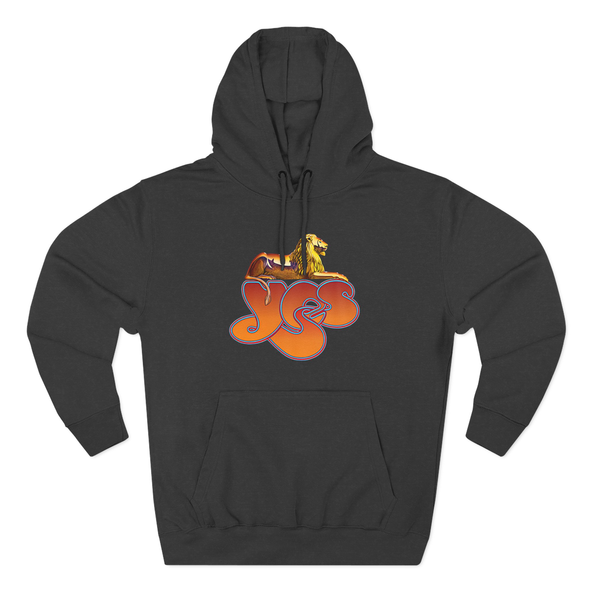 Yes Lion Logo Three-Panel Fleece Hoodie