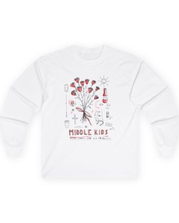 Middle Kids Pale Deconstructed Unisex Ultra Cotton Long Sleeve Tee
