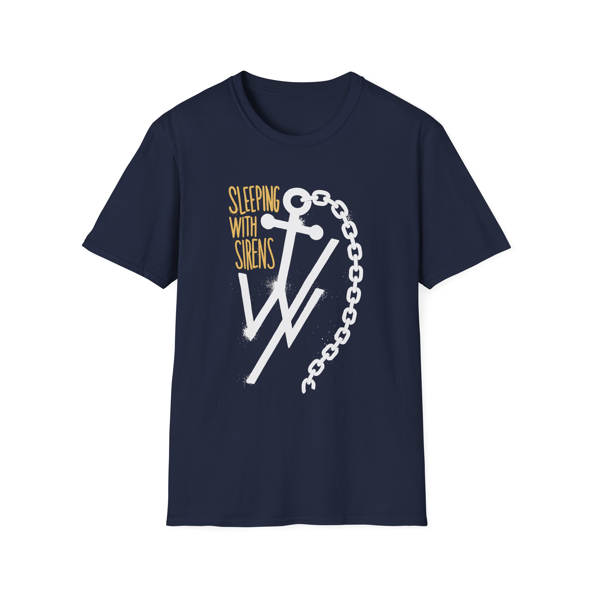 Sleeping With Sirens Anchor Chain Unisex Softstyle T-Shirt