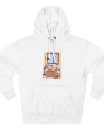 Dan and Phil Cozy Browsing Three-Panel Fleece Hoodie