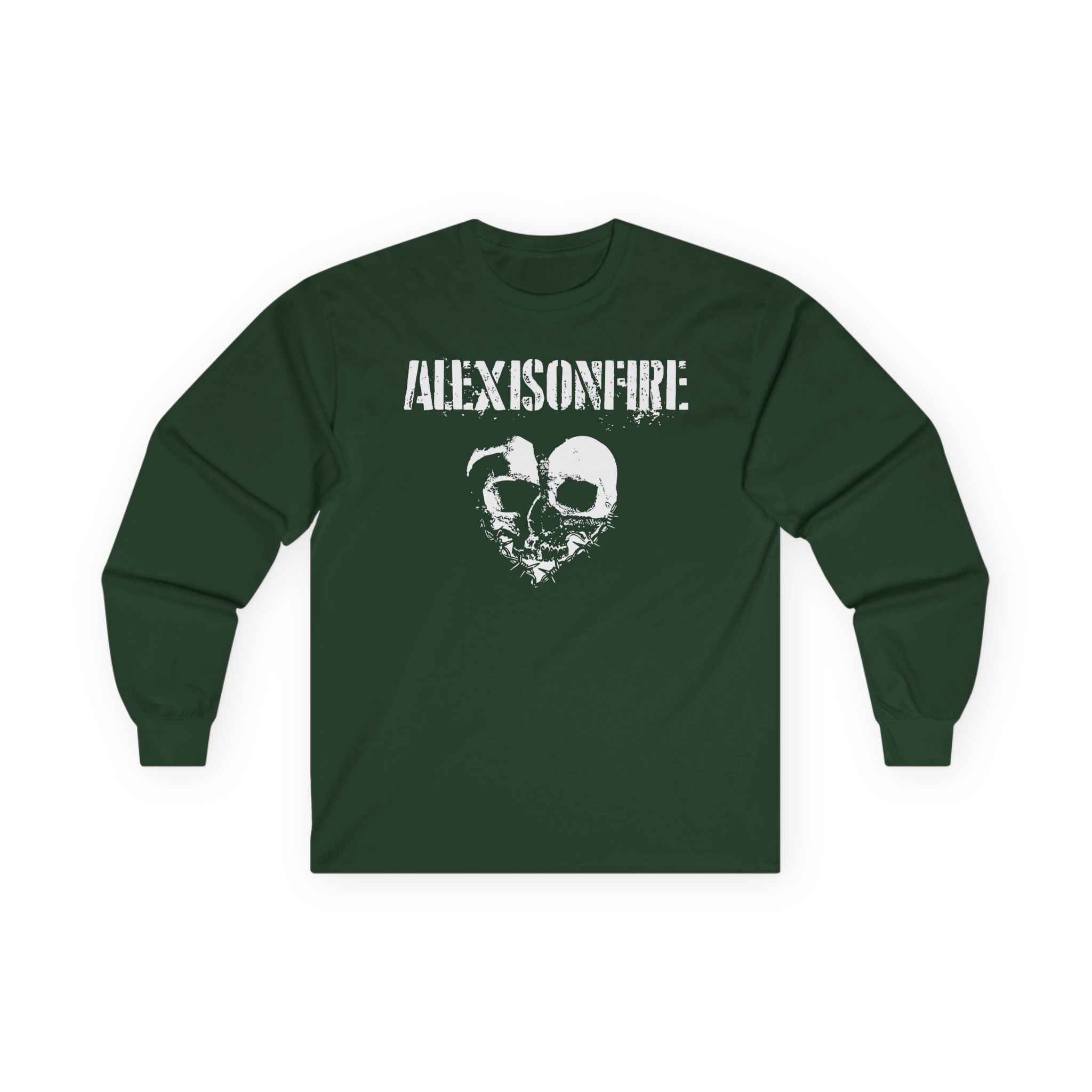 Alexisonfire Barbed Wire Heartskull Unisex Ultra Cotton Long Sleeve Tee