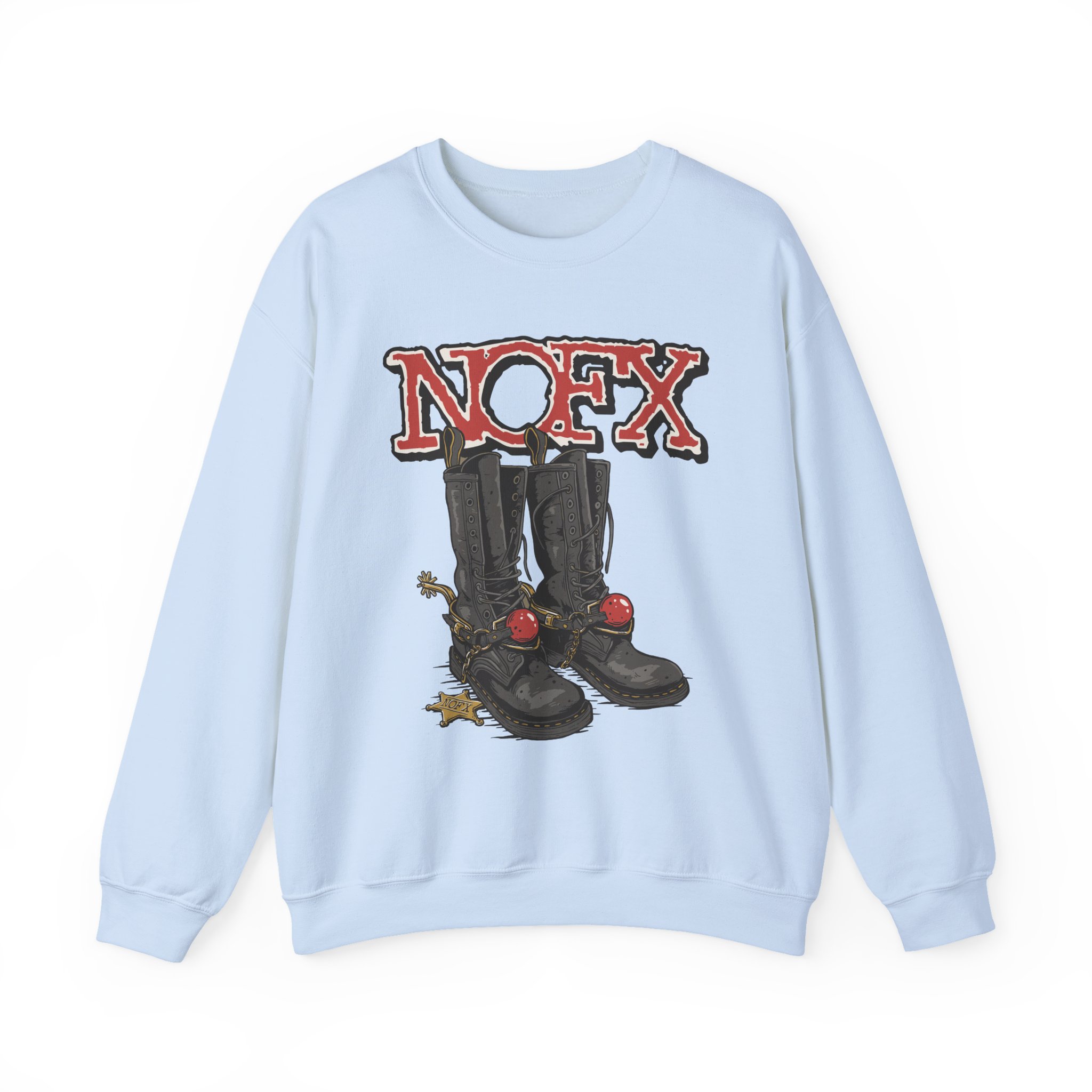 Nofx Boots Unisex Heavy Blendâ„¢ Crewneck Sweatshirt