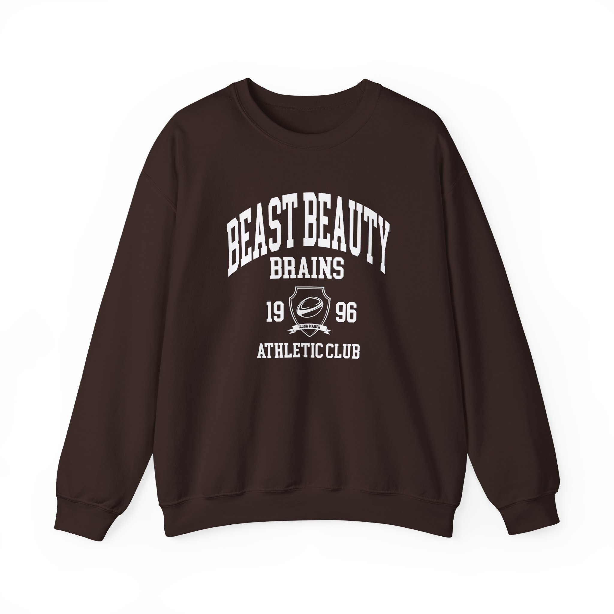 Ilona Maher Beast Beauty Brains Athletic Club Unisex Heavy Blendâ„¢ Crewneck Sweatshirt
