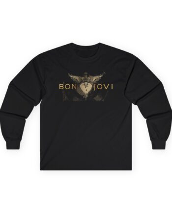 Bon Jovi Heart & Dagger Vinyl Unisex Ultra Cotton Long Sleeve Tee