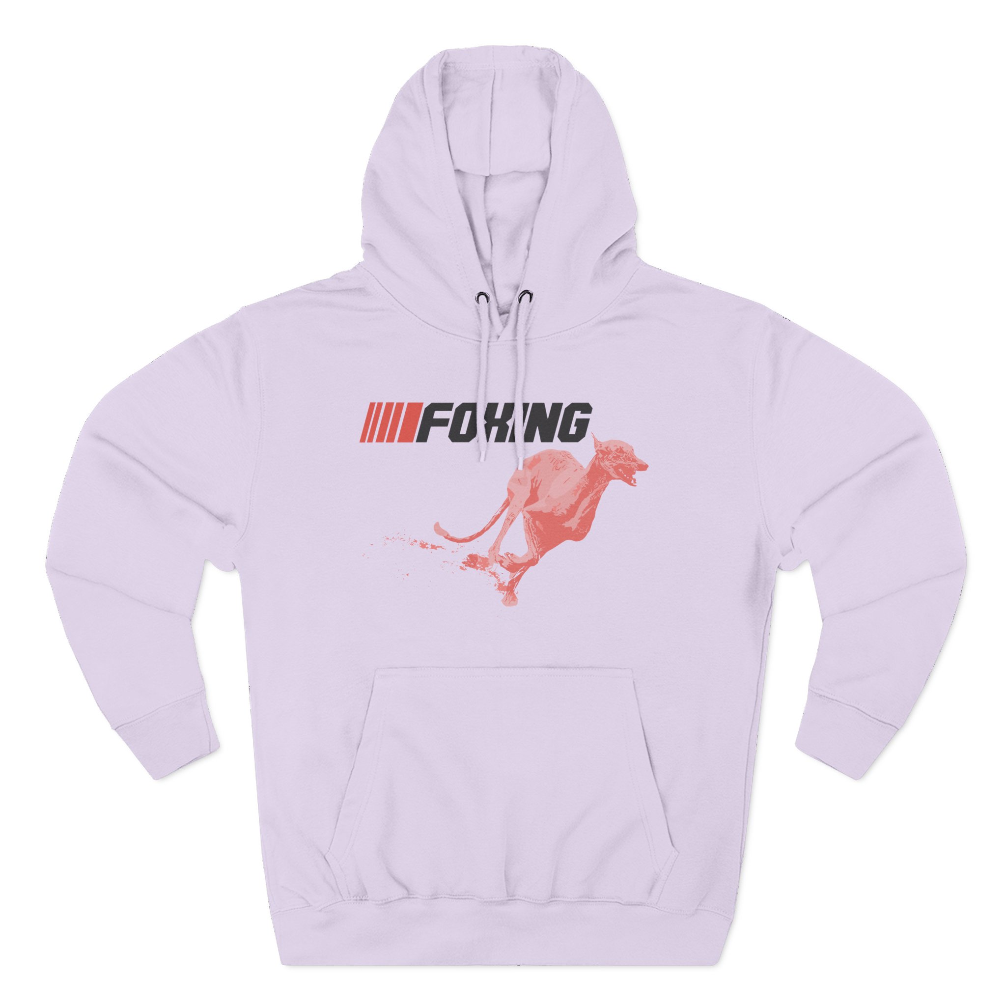 Foxing Greyhound Three-Panel Fleece Hoodie