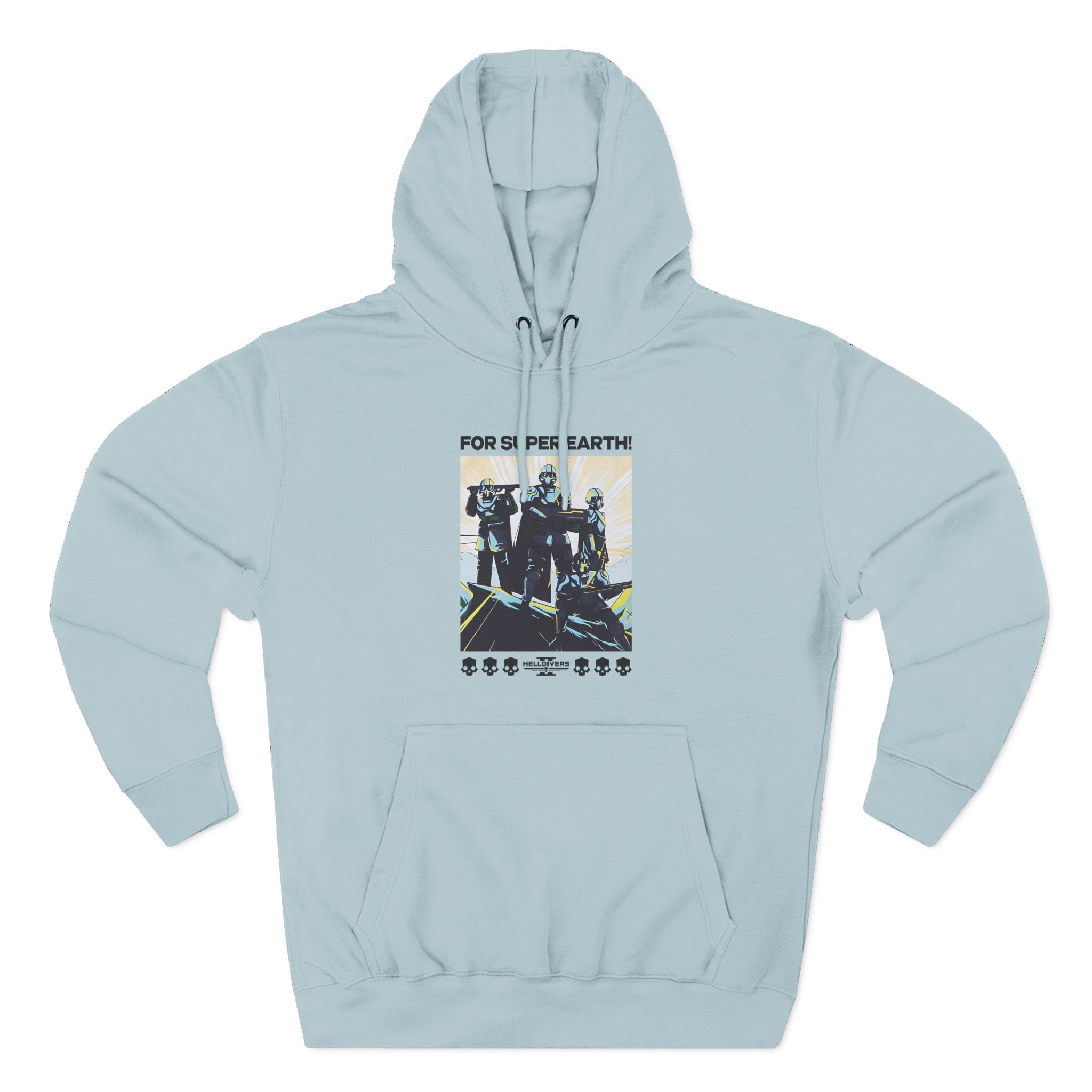Helldivers for Democracy Three-Panel Fleece Hoodie