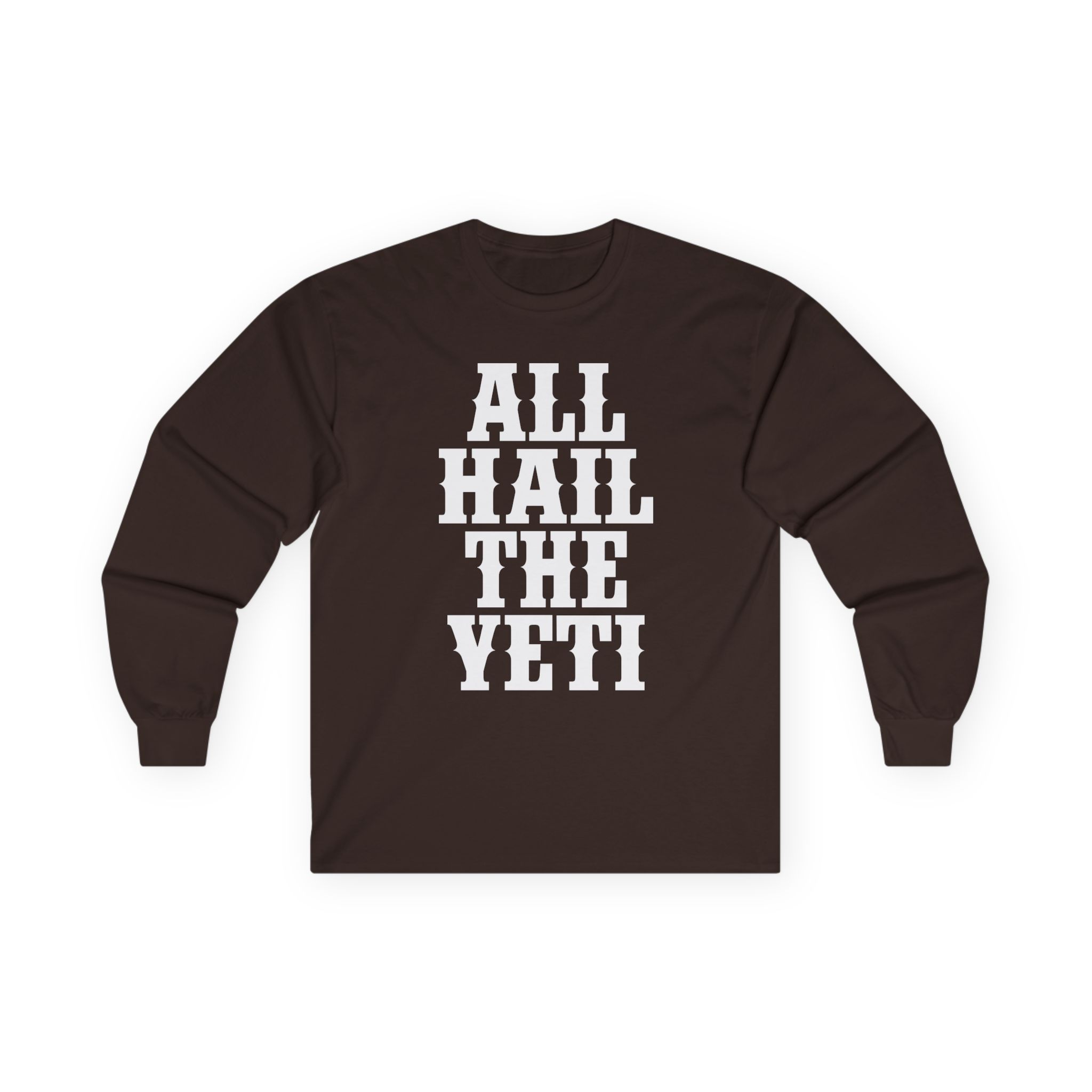 All Hail the Yeti Logo Unisex Ultra Cotton Long Sleeve Tee