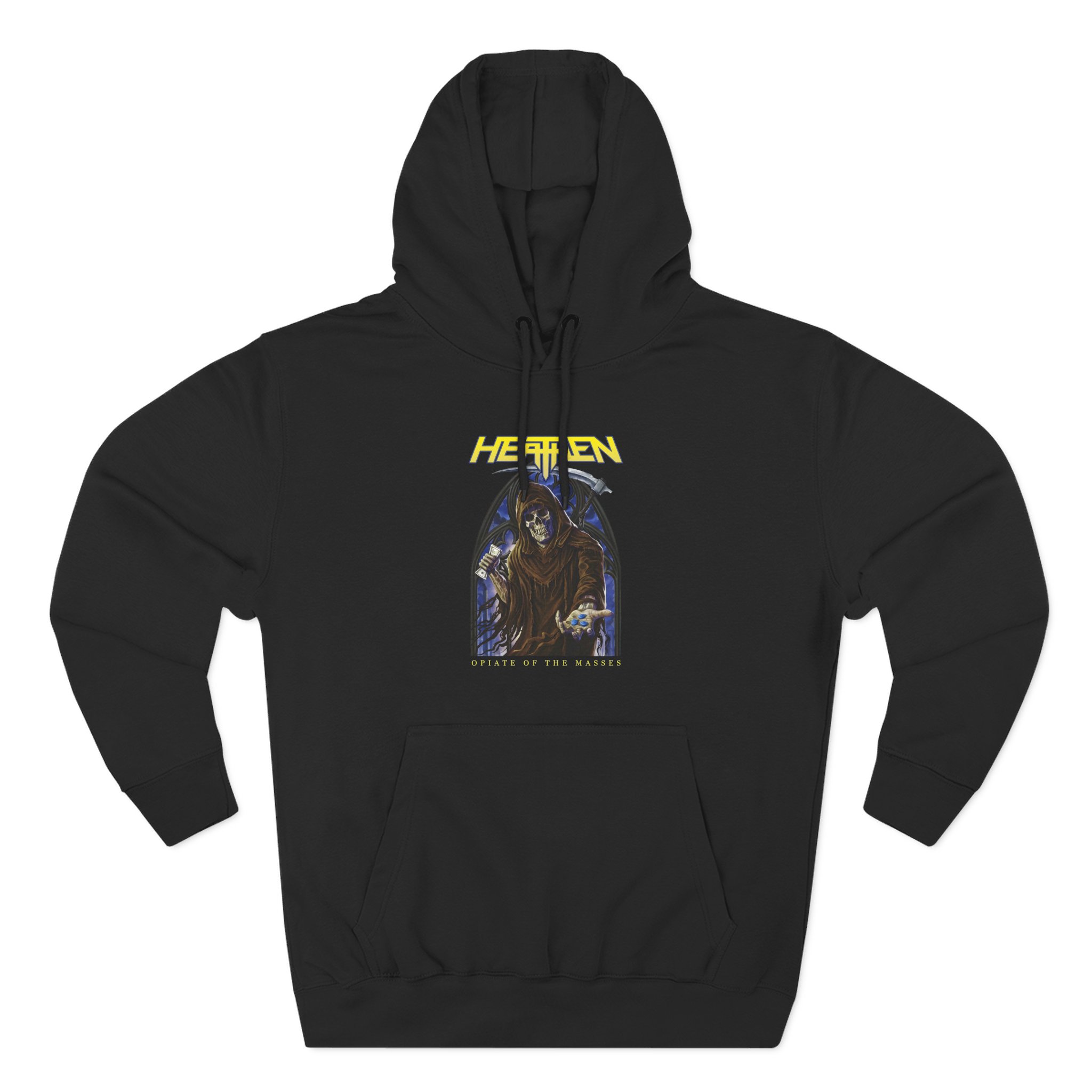 Heathen Opiate of the Masses Three-Panel Fleece Hoodie