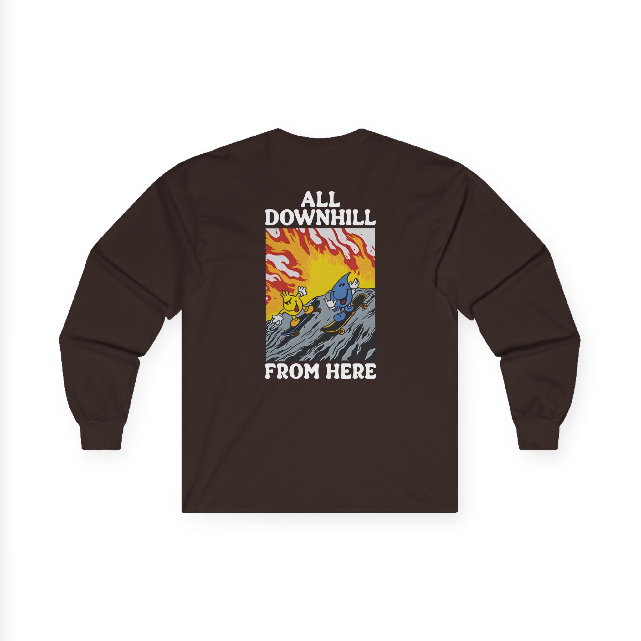 New Found Glory It’s All Downhill From Here Flame Unisex Ultra Cotton Long Sleeve Tee