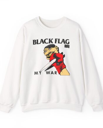 Black Flag My War Unisex Heavy Blend™ Crewneck Sweatshirt