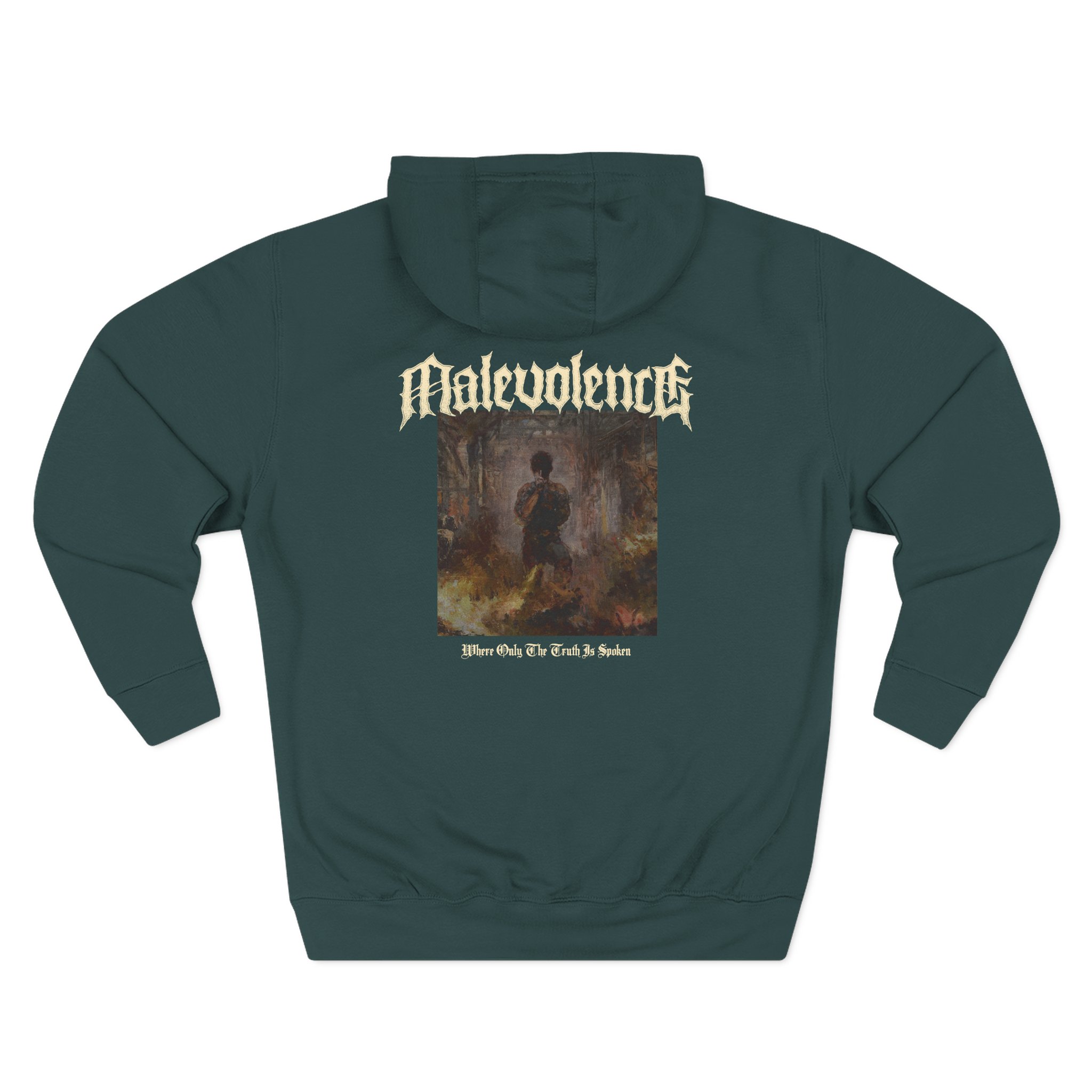 Malevolence Where Only the Truth is Spoken Three-Panel Fleece Hoodie