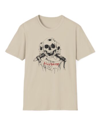 Discharge Three Skulls Unisex Softstyle T-Shirt