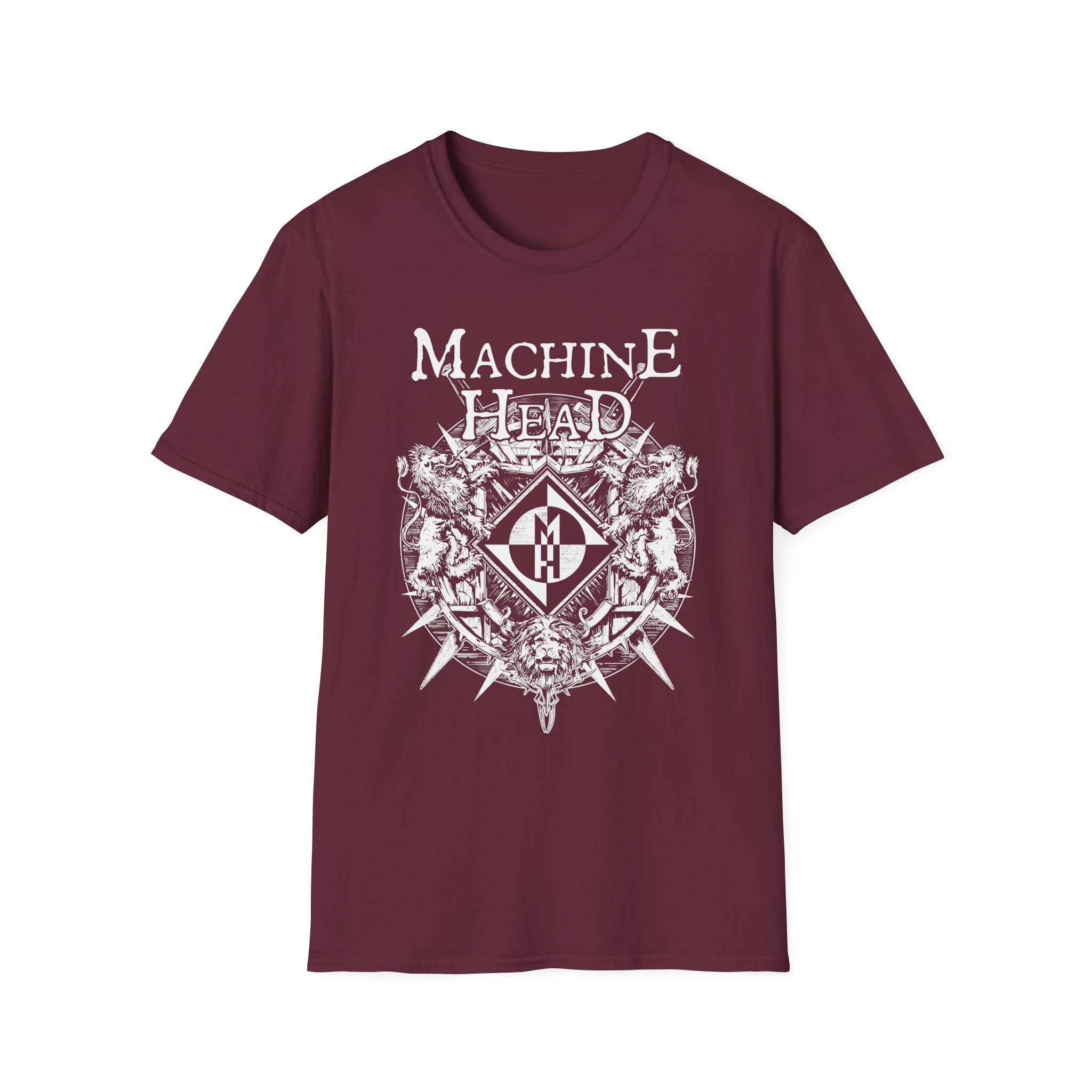 Machine Head Lion Crest Unisex Softstyle T-Shirt