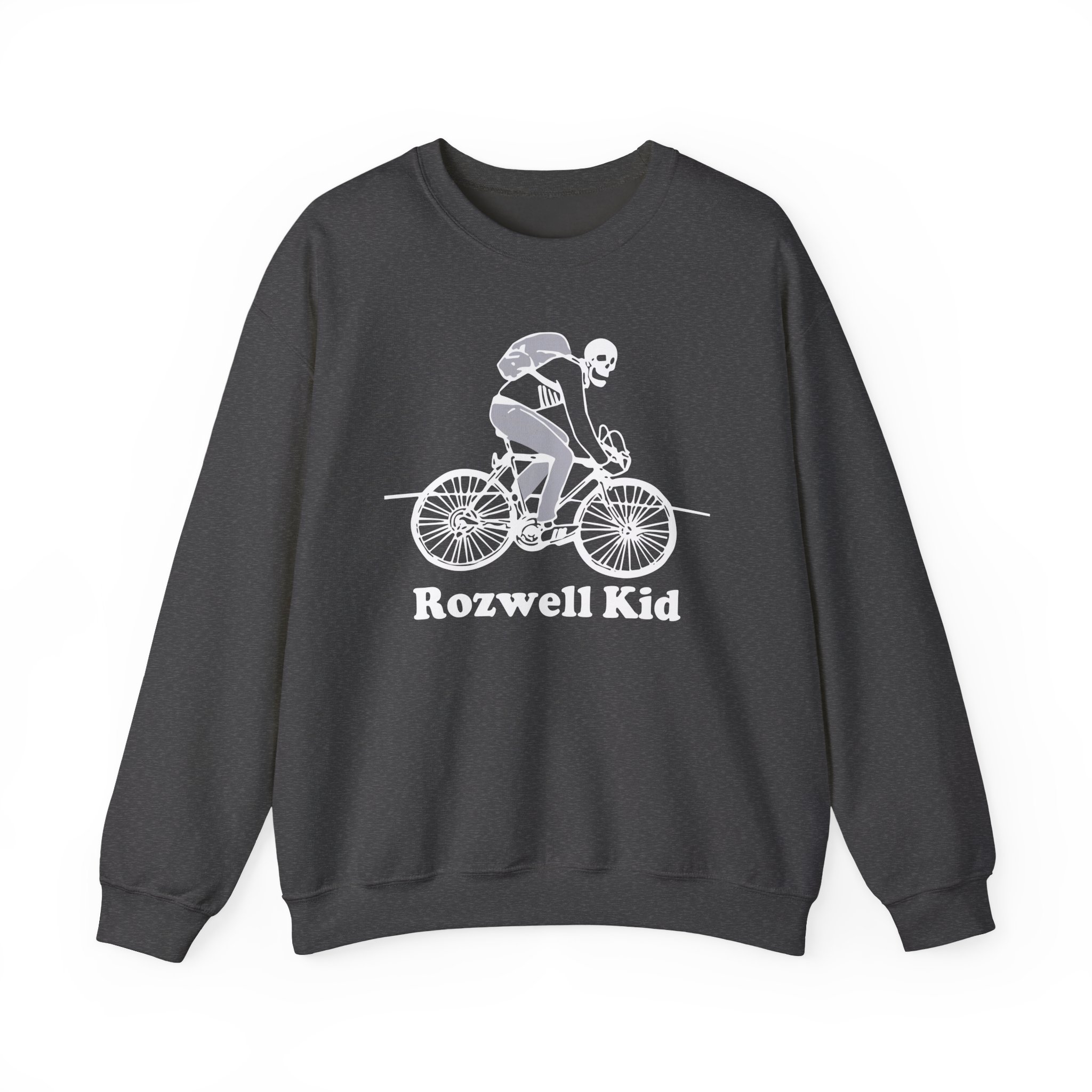 Rozwell Kid Bicycle Skeleton Unisex Heavy Blendâ„¢ Crewneck Sweatshirt