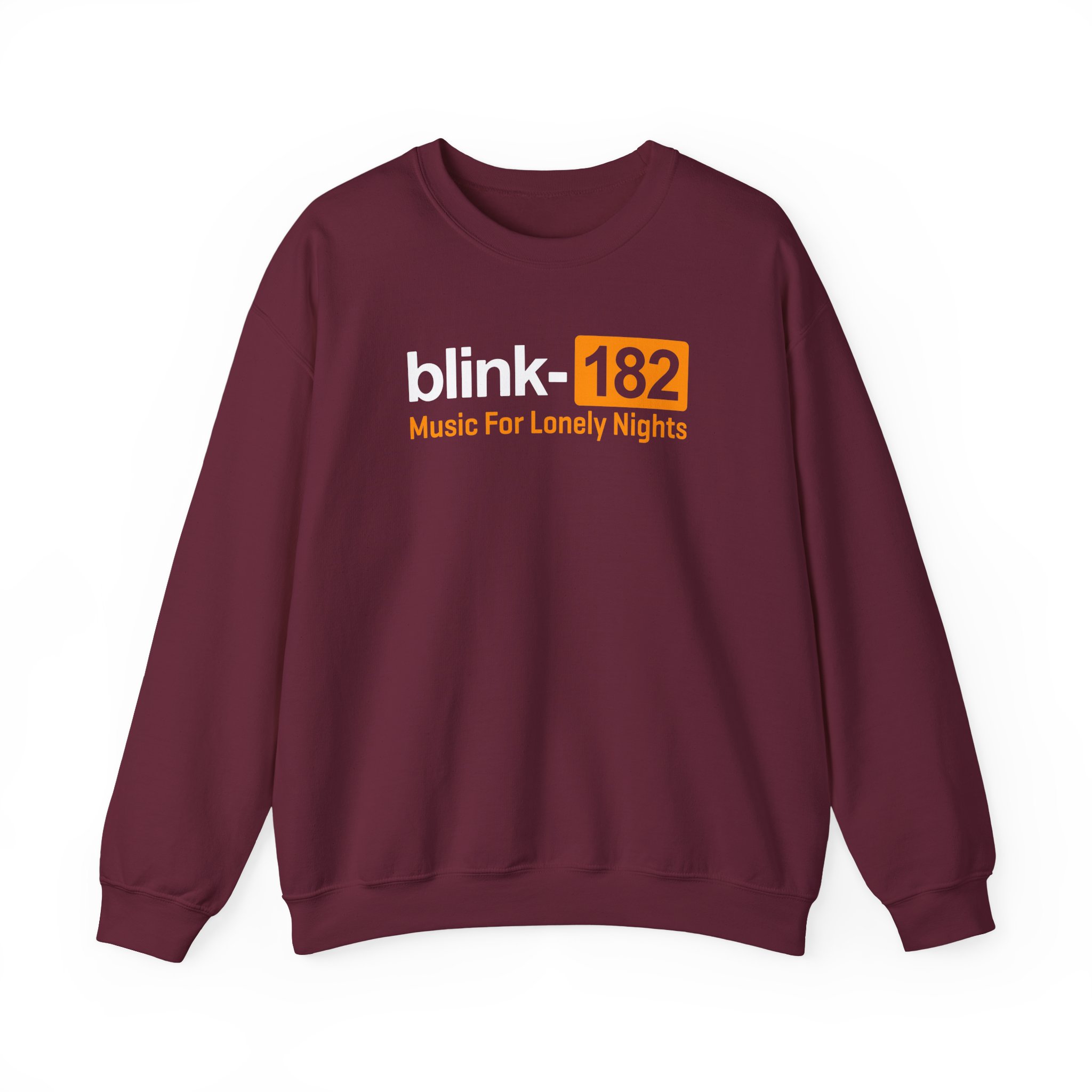 Blink 182 Music for Lonely Nights Unisex Heavy Blendâ„¢ Crewneck Sweatshirt