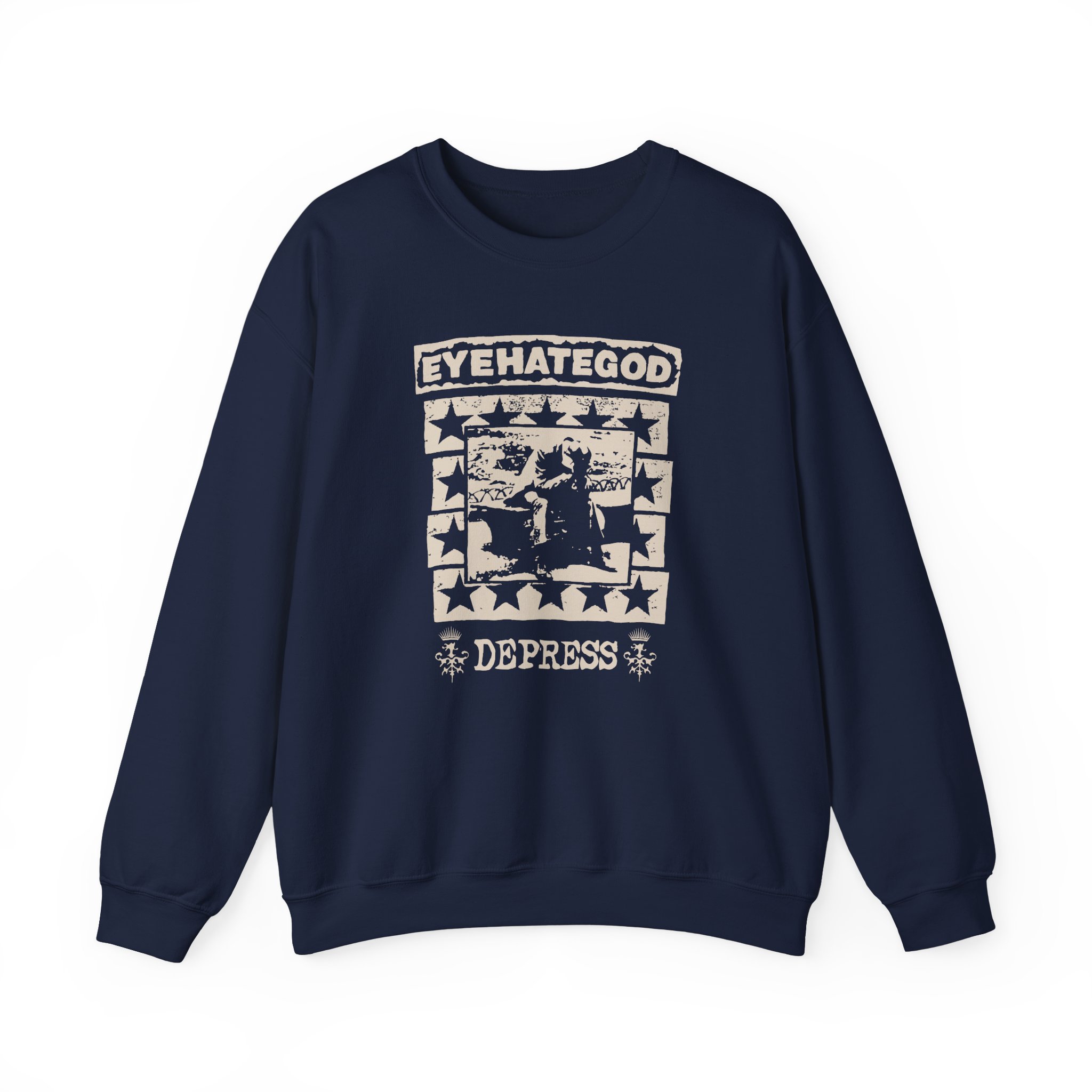 Eyehategod Depress Unisex Heavy Blendâ„¢ Crewneck Sweatshirt