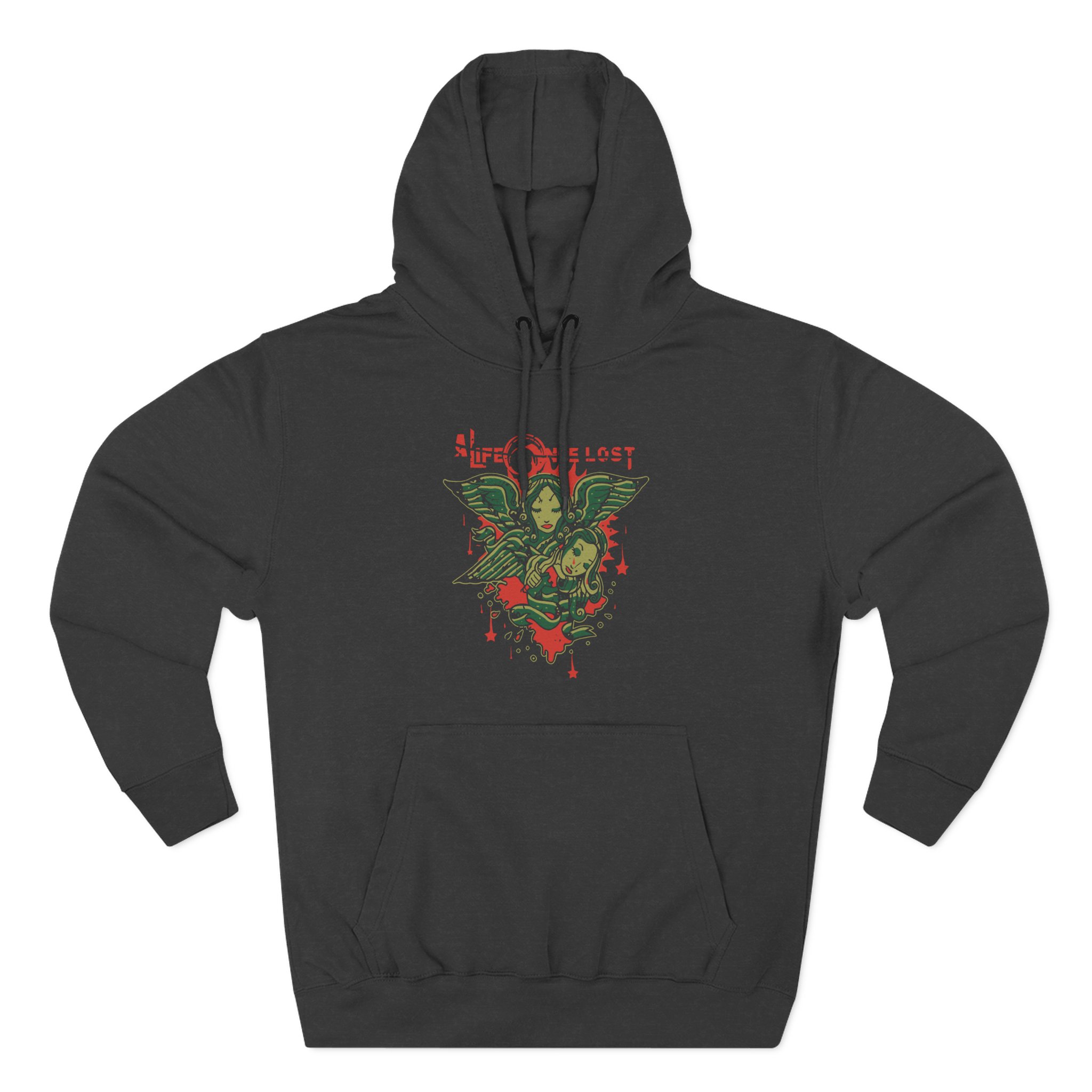 A Life Once Lost Angel Three-Panel Fleece Hoodie