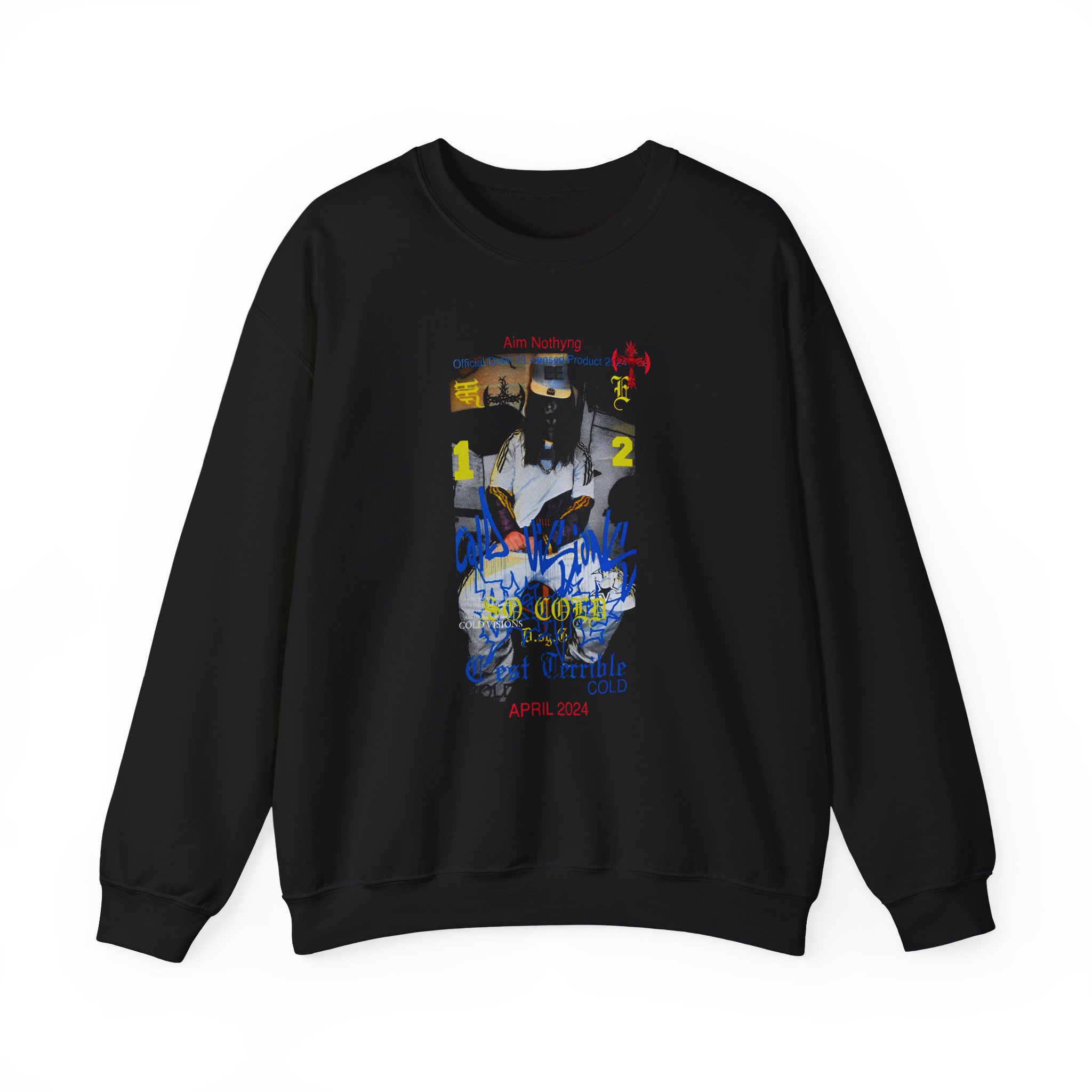 Bladee Aim Nothyng Unisex Heavy Blendâ„¢ Crewneck Sweatshirt