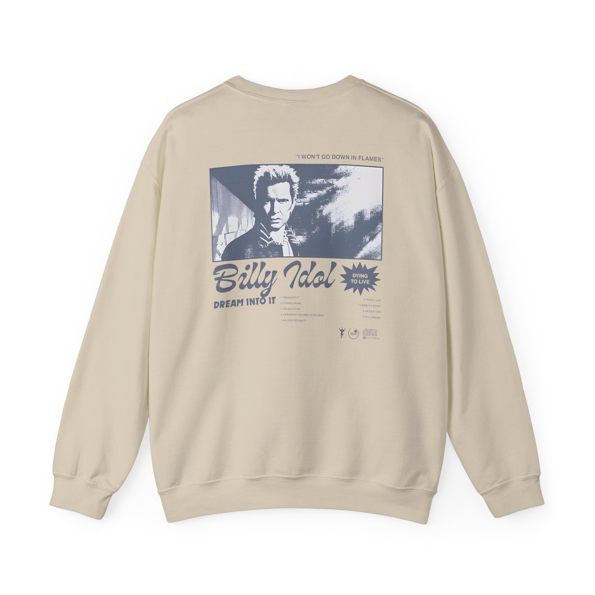 Billy Idol Billy Script Unisex Heavy Blendâ„¢ Crewneck Sweatshirt