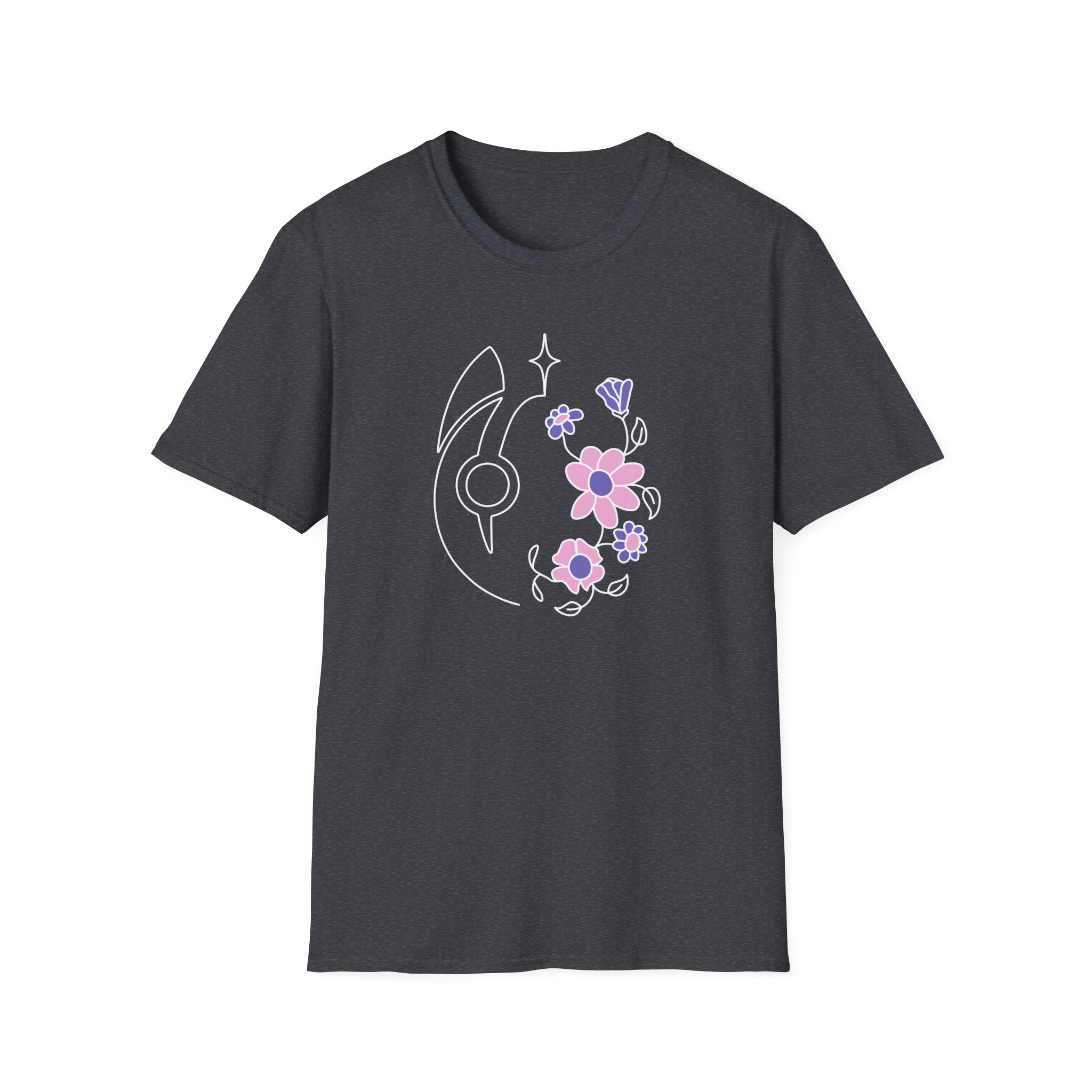 Dabin Embroidered Charcoal Unisex Softstyle T-Shirt