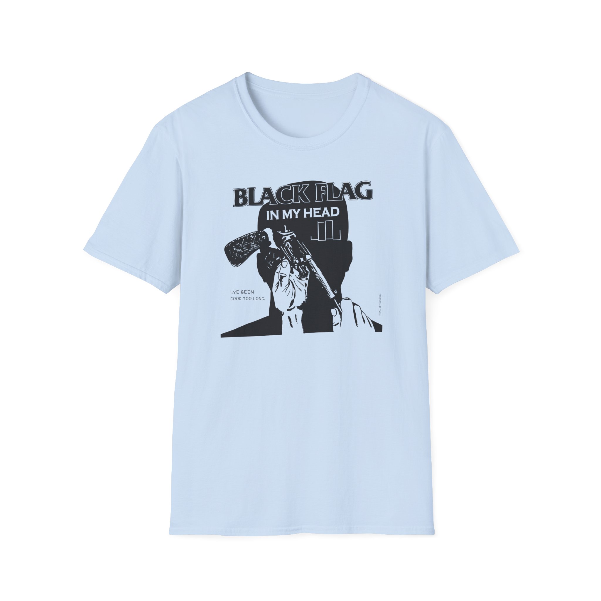 Black Flag in My Head Unisex Softstyle T-Shirt