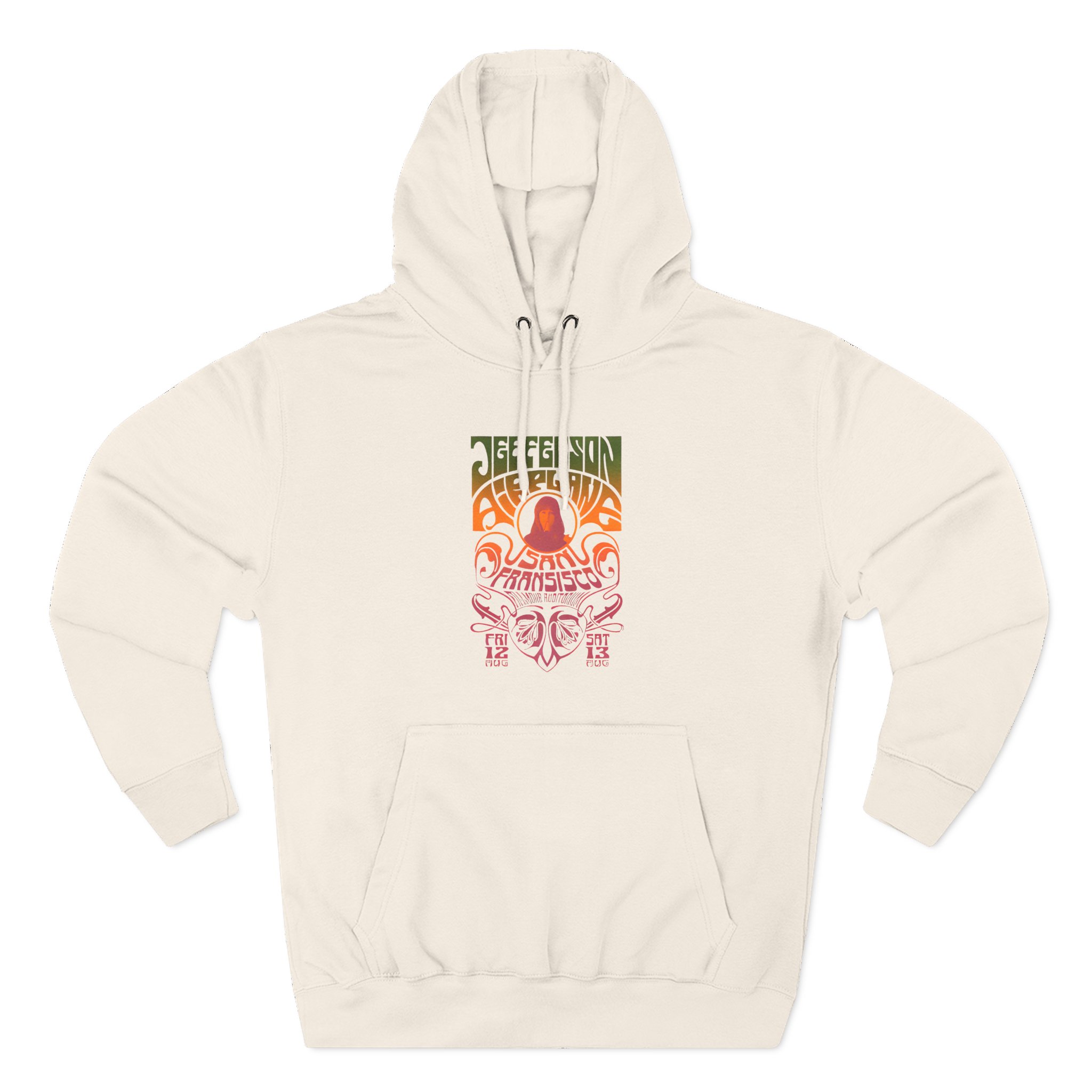 Jefferson Airplane Psychedelic Three-Panel Fleece Hoodie