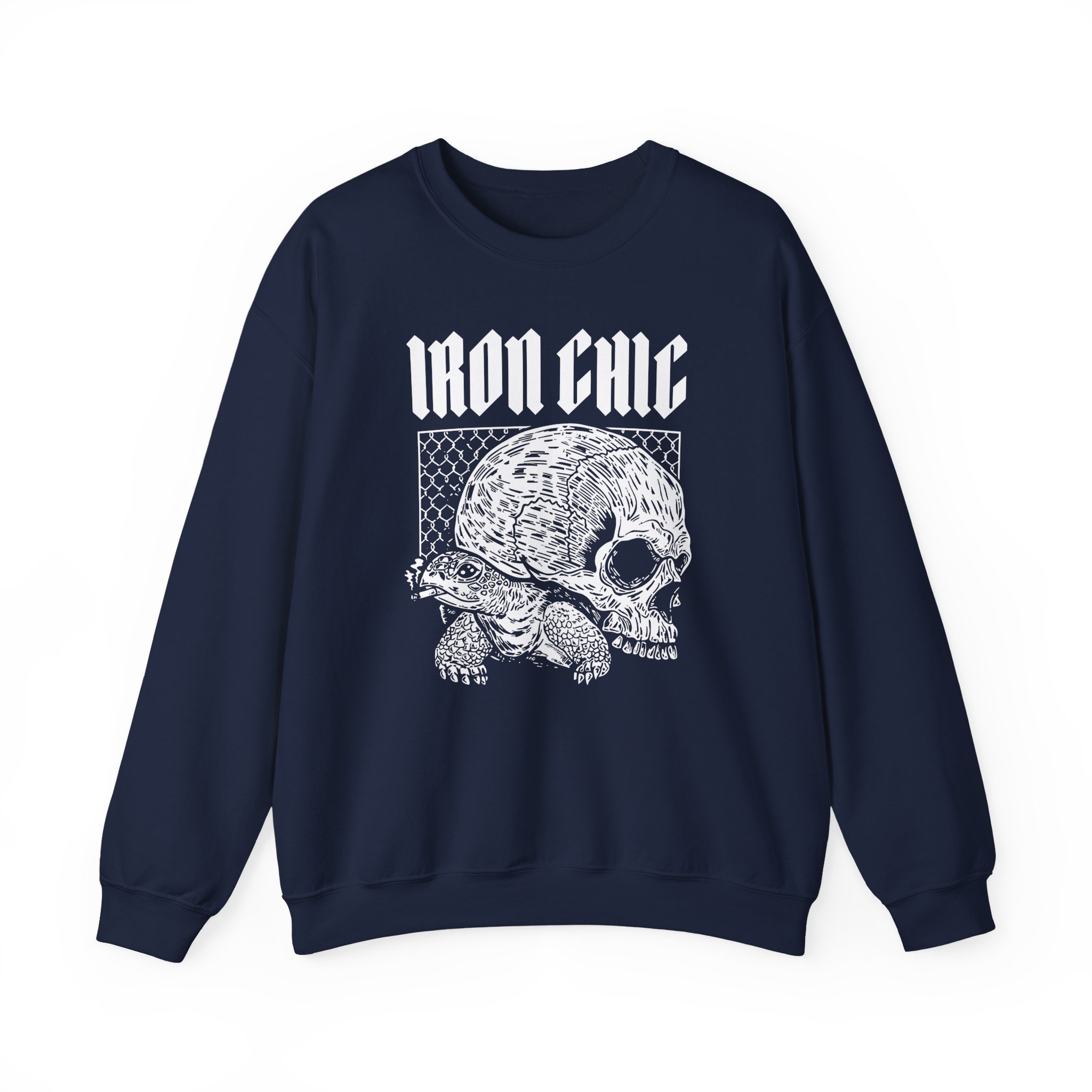 Iron Chic Turtle Unisex Heavy Blend Crewneck Sweatshirt