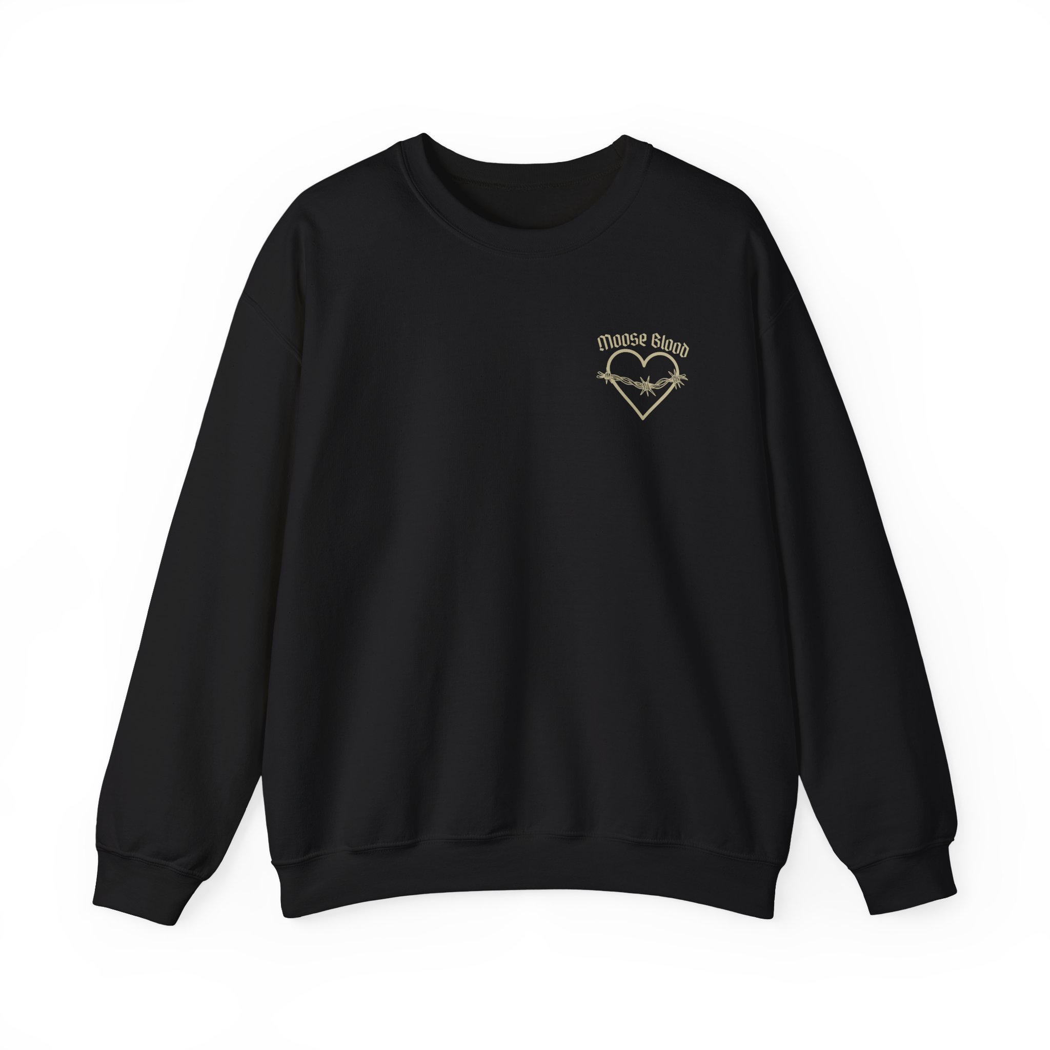 Moose Blood Barbed Wire Heart Unisex Heavy Blendâ„¢ Crewneck Sweatshirt
