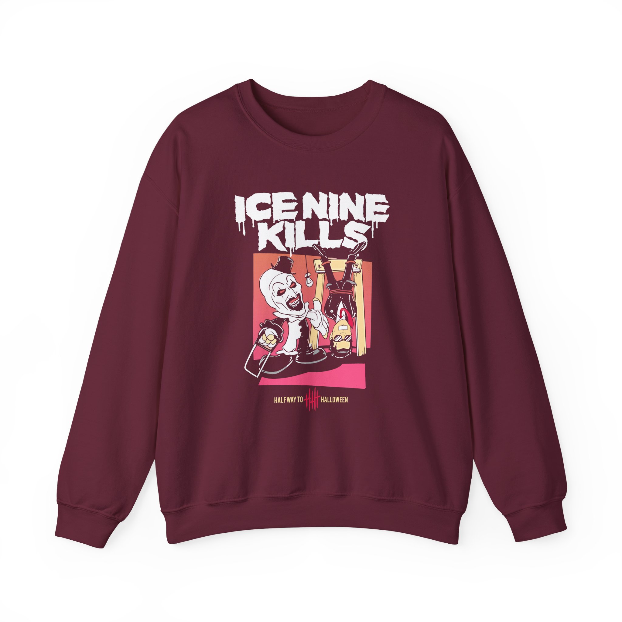 Ice Nine Kills Cut in Half Way to Halloween Unisex Heavy Blendâ„¢ Crewneck Sweatshirt