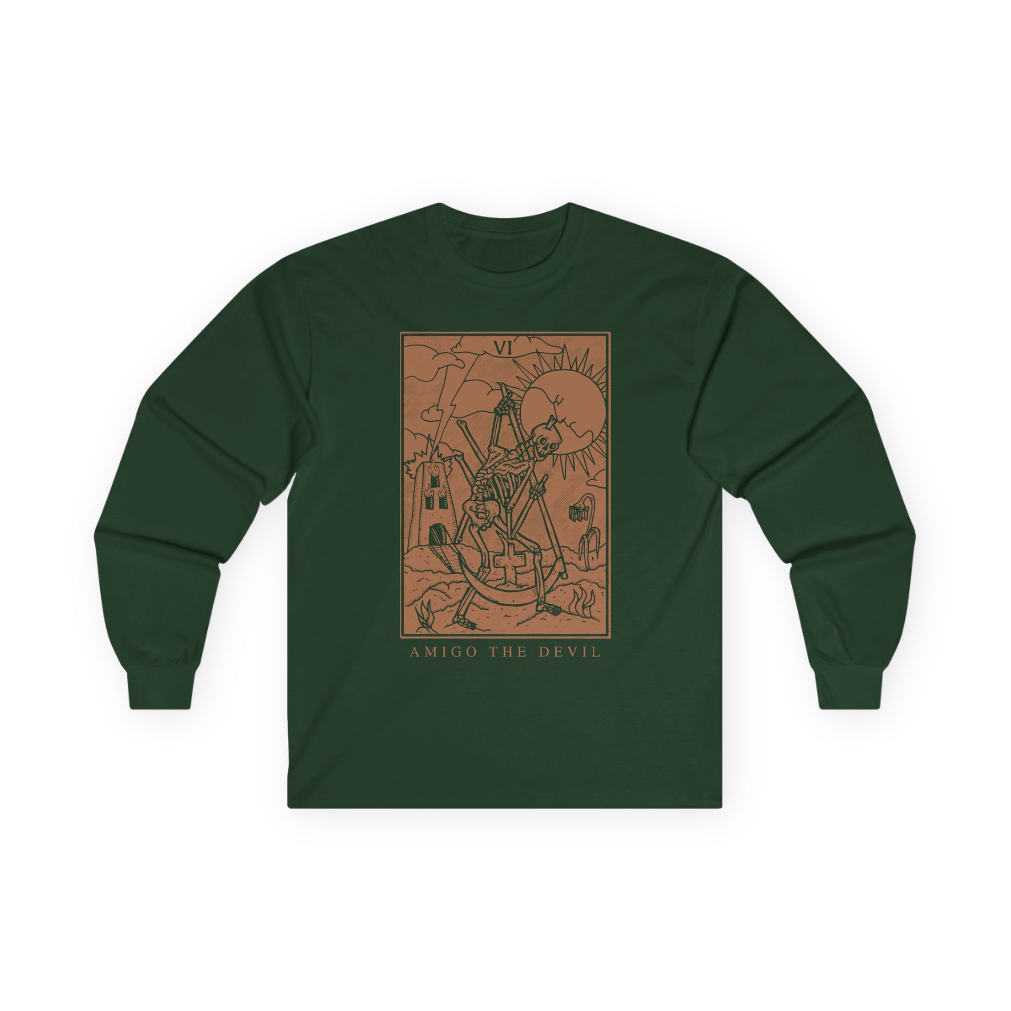 Amigo the Devil Tarot Card Unisex Ultra Cotton Long Sleeve Tee