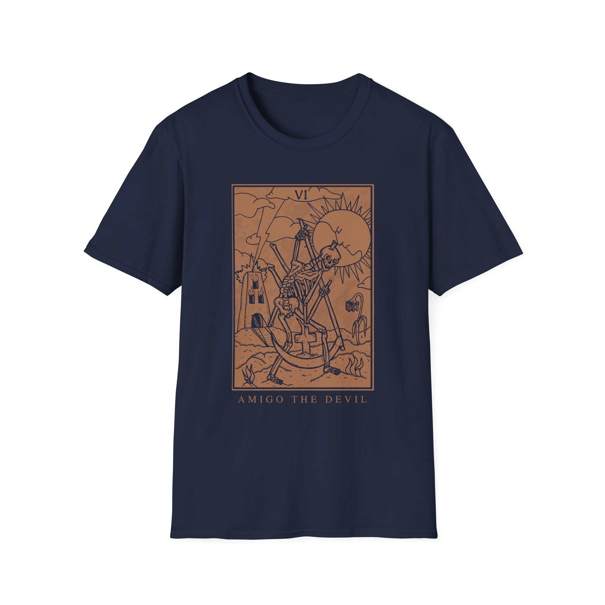 Amigo the Devil Tarot Card Unisex Softstyle T-Shirt