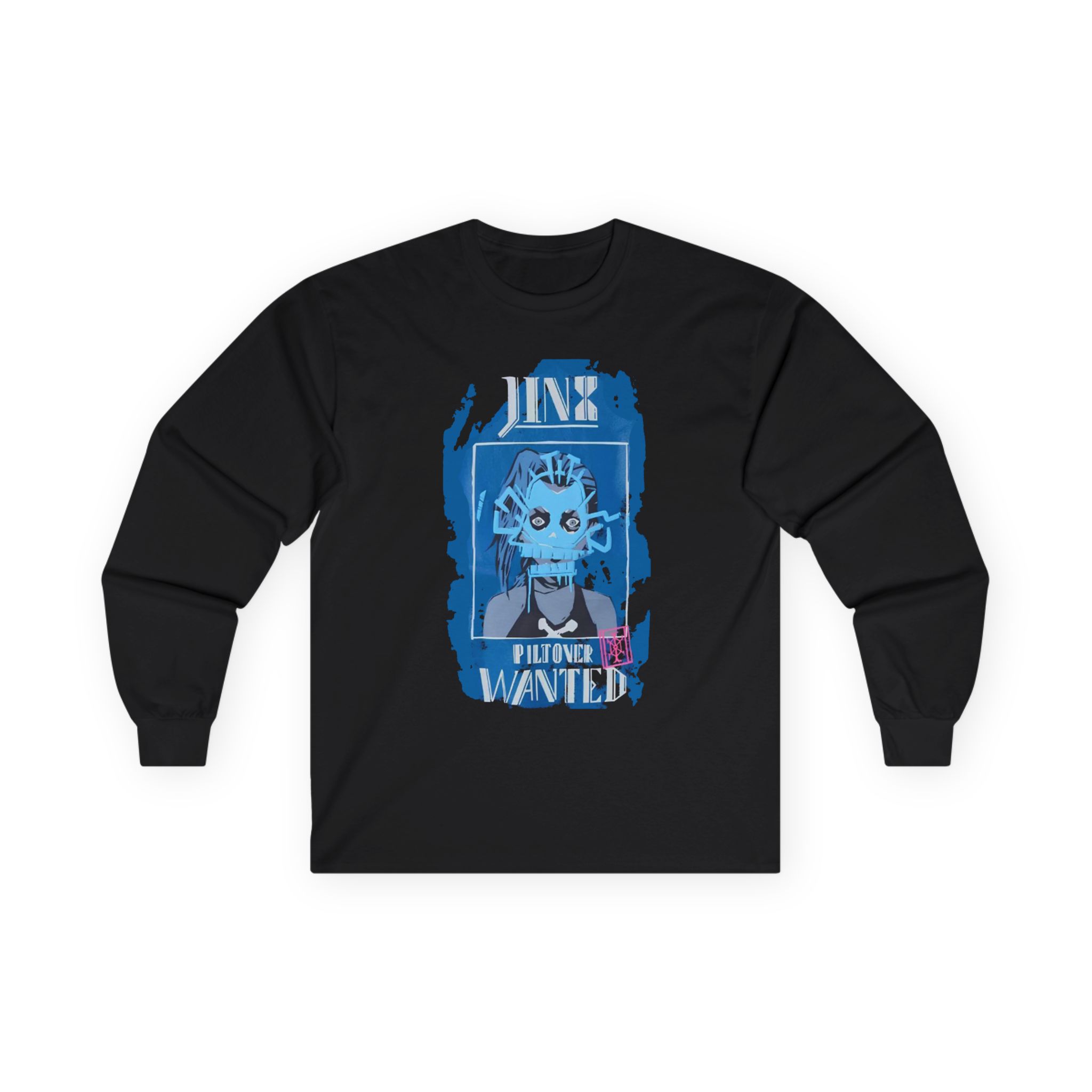 Jinx Arcane Wanted Poster Unisex Ultra Cotton Long Sleeve Tee