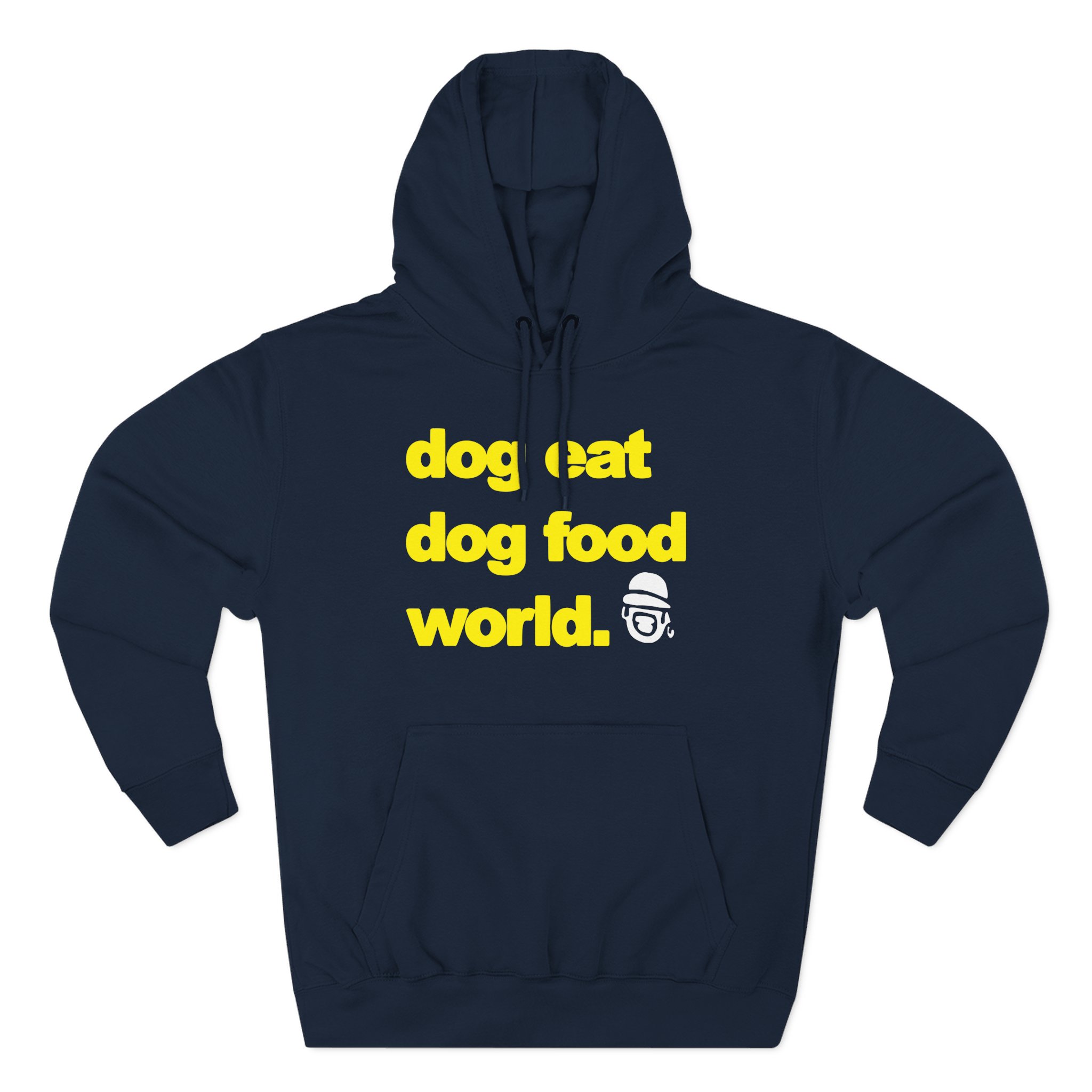 Dog Eat Dog Food World Three-Panel Fleece Hoodie