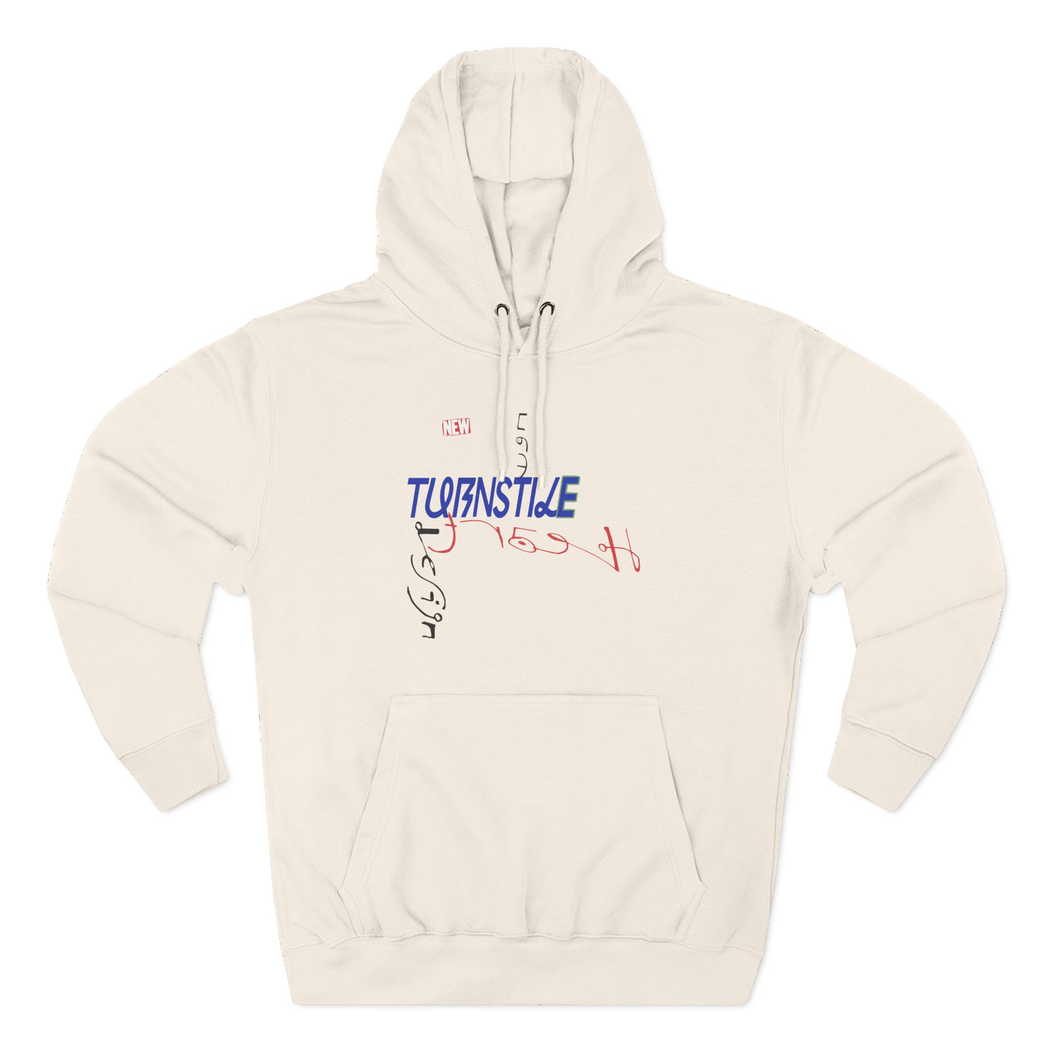 Turnstile New Heart Design Three-Panel Fleece Hoodie